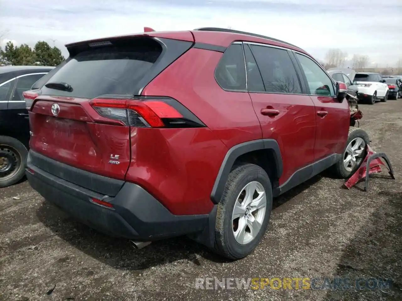 4 Photograph of a damaged car 2T3B1RFV6KC057946 TOYOTA RAV4 2019