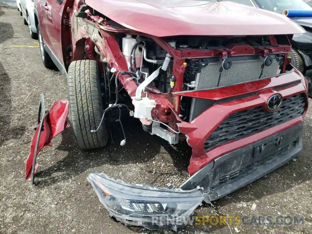 9 Photograph of a damaged car 2T3B1RFV6KC057946 TOYOTA RAV4 2019