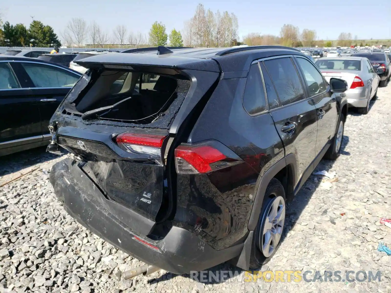 4 Photograph of a damaged car 2T3B1RFV8KW011615 TOYOTA RAV4 2019