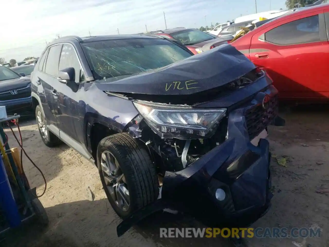 1 Photograph of a damaged car 2T3C1RFV0KC014157 TOYOTA RAV4 2019