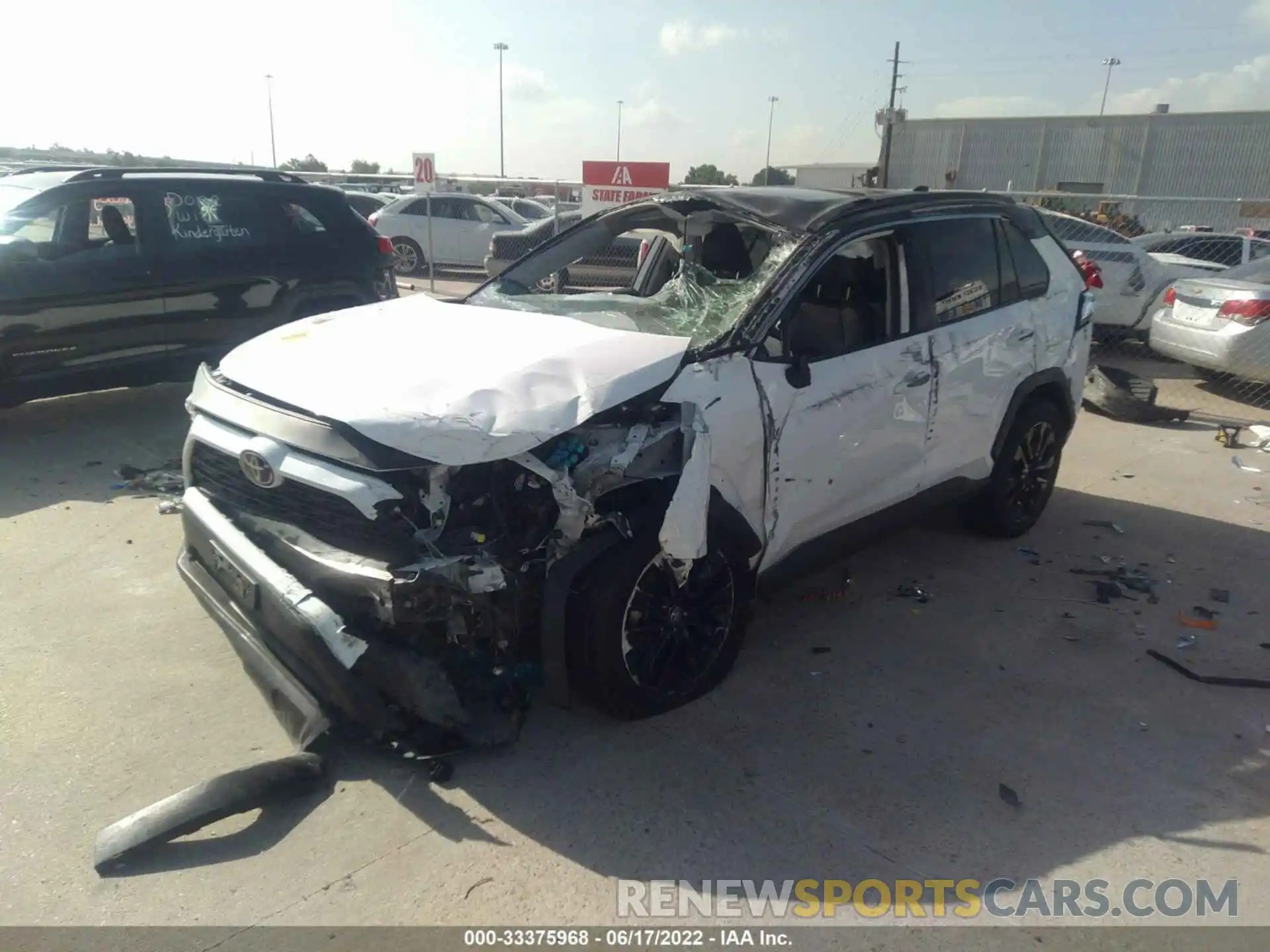 2 Photograph of a damaged car 2T3C1RFV1KC006651 TOYOTA RAV4 2019