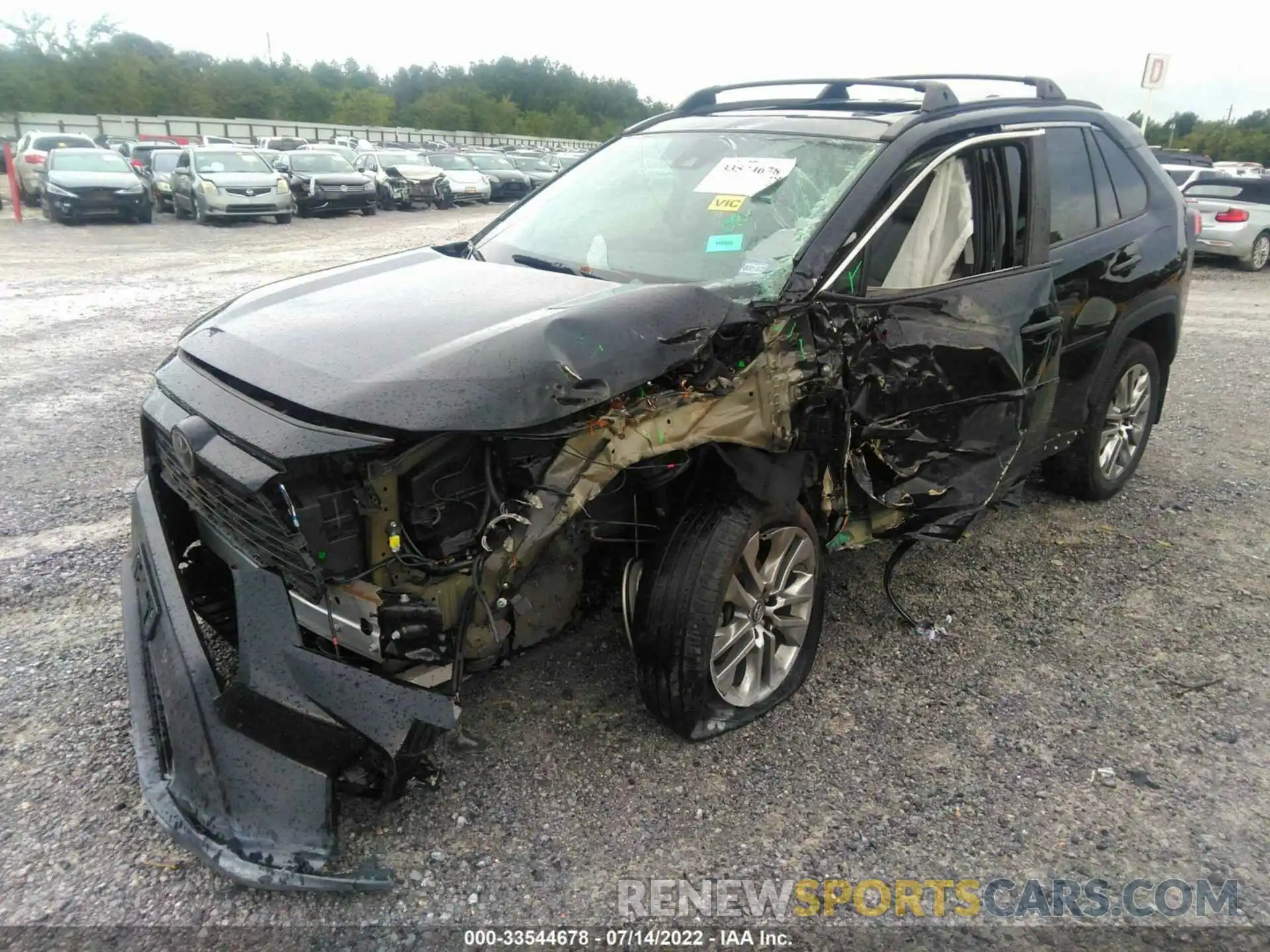 2 Photograph of a damaged car 2T3C1RFV3KW025085 TOYOTA RAV4 2019