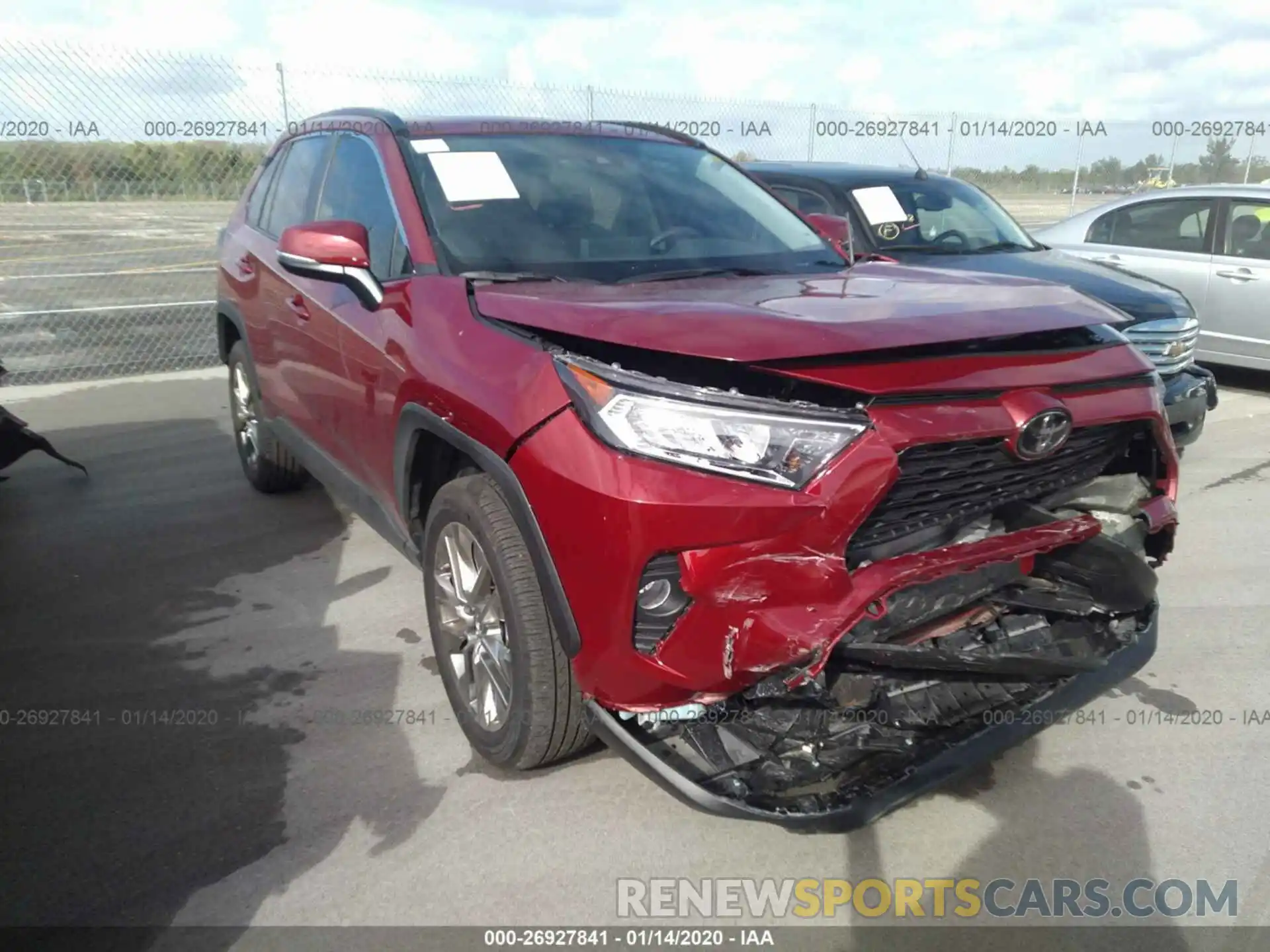 1 Photograph of a damaged car 2T3C1RFV3KW046387 TOYOTA RAV4 2019