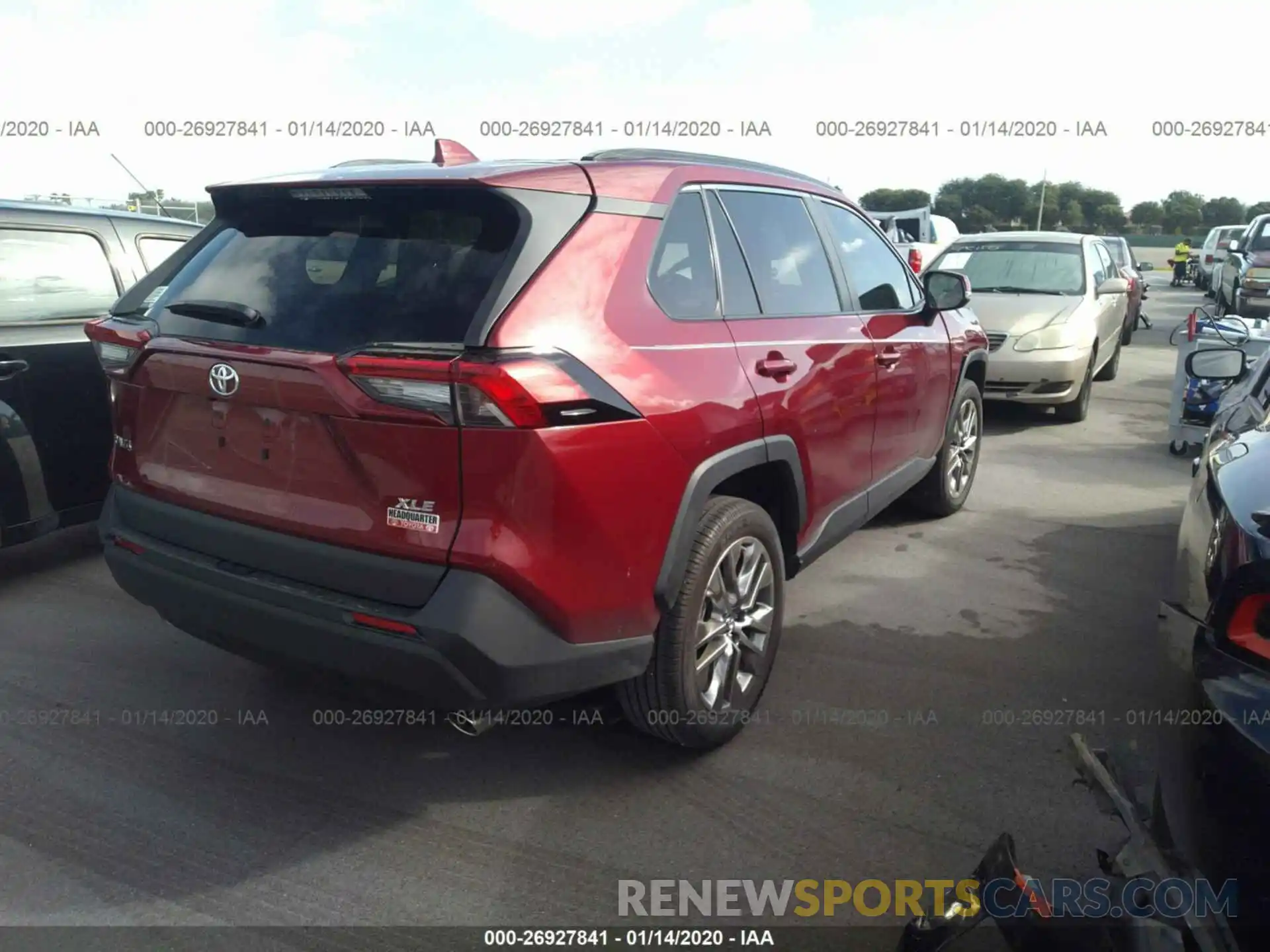 4 Photograph of a damaged car 2T3C1RFV3KW046387 TOYOTA RAV4 2019