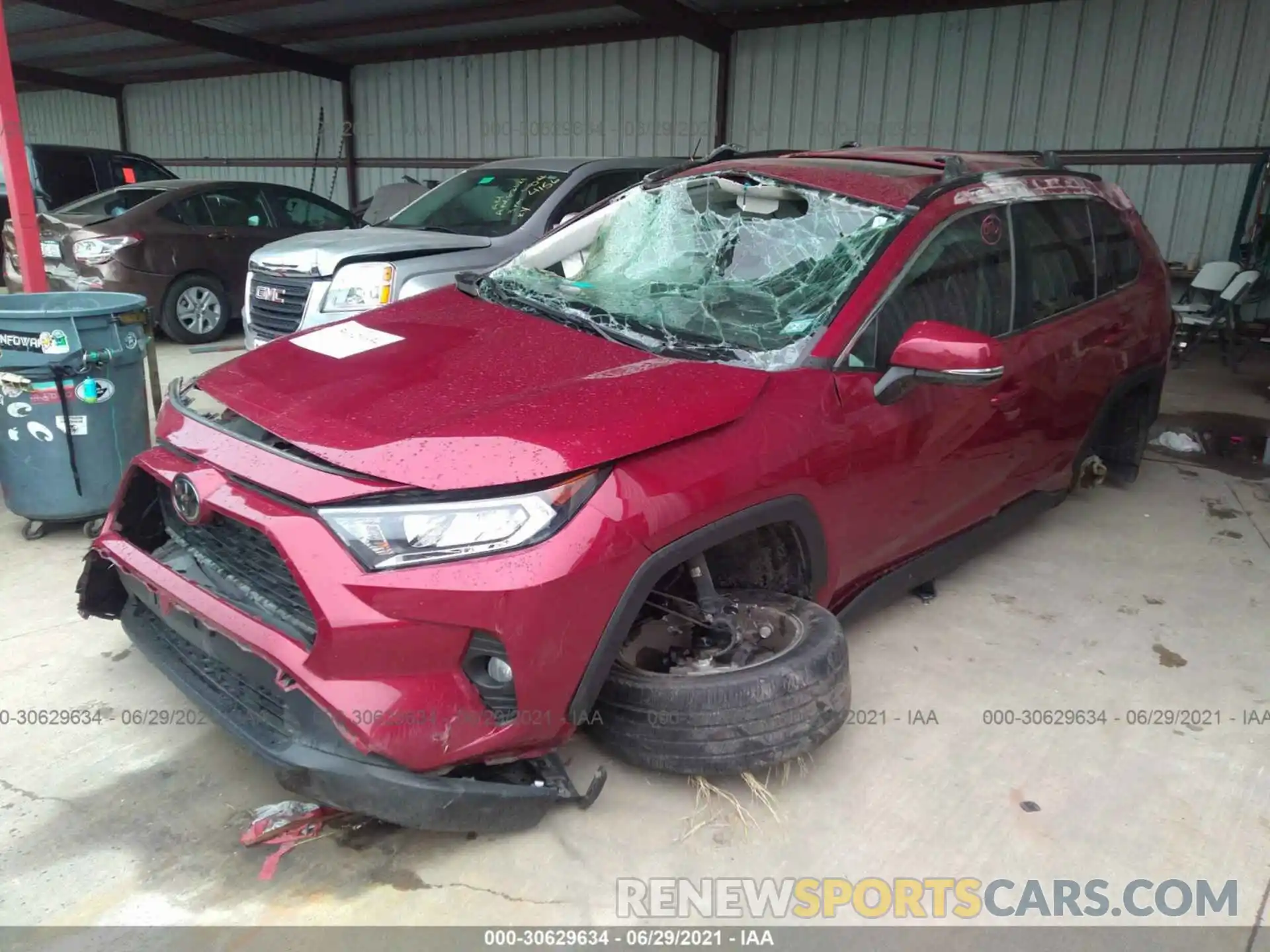 2 Photograph of a damaged car 2T3C1RFV4KW008893 TOYOTA RAV4 2019