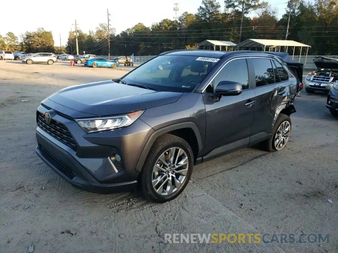 1 Photograph of a damaged car 2T3C1RFV5KC013327 TOYOTA RAV4 2019