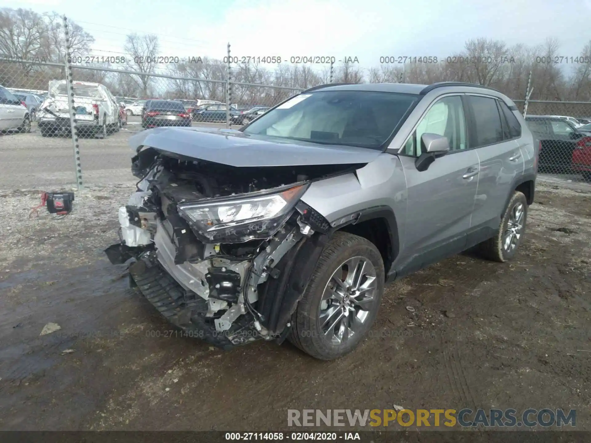 2 Photograph of a damaged car 2T3C1RFV5KC025641 TOYOTA RAV4 2019