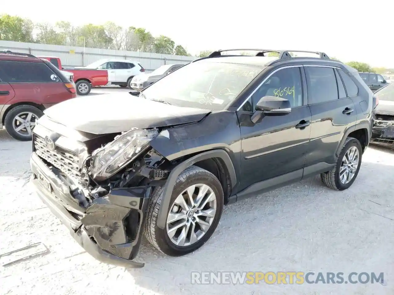 2 Photograph of a damaged car 2T3C1RFV7KC007741 TOYOTA RAV4 2019