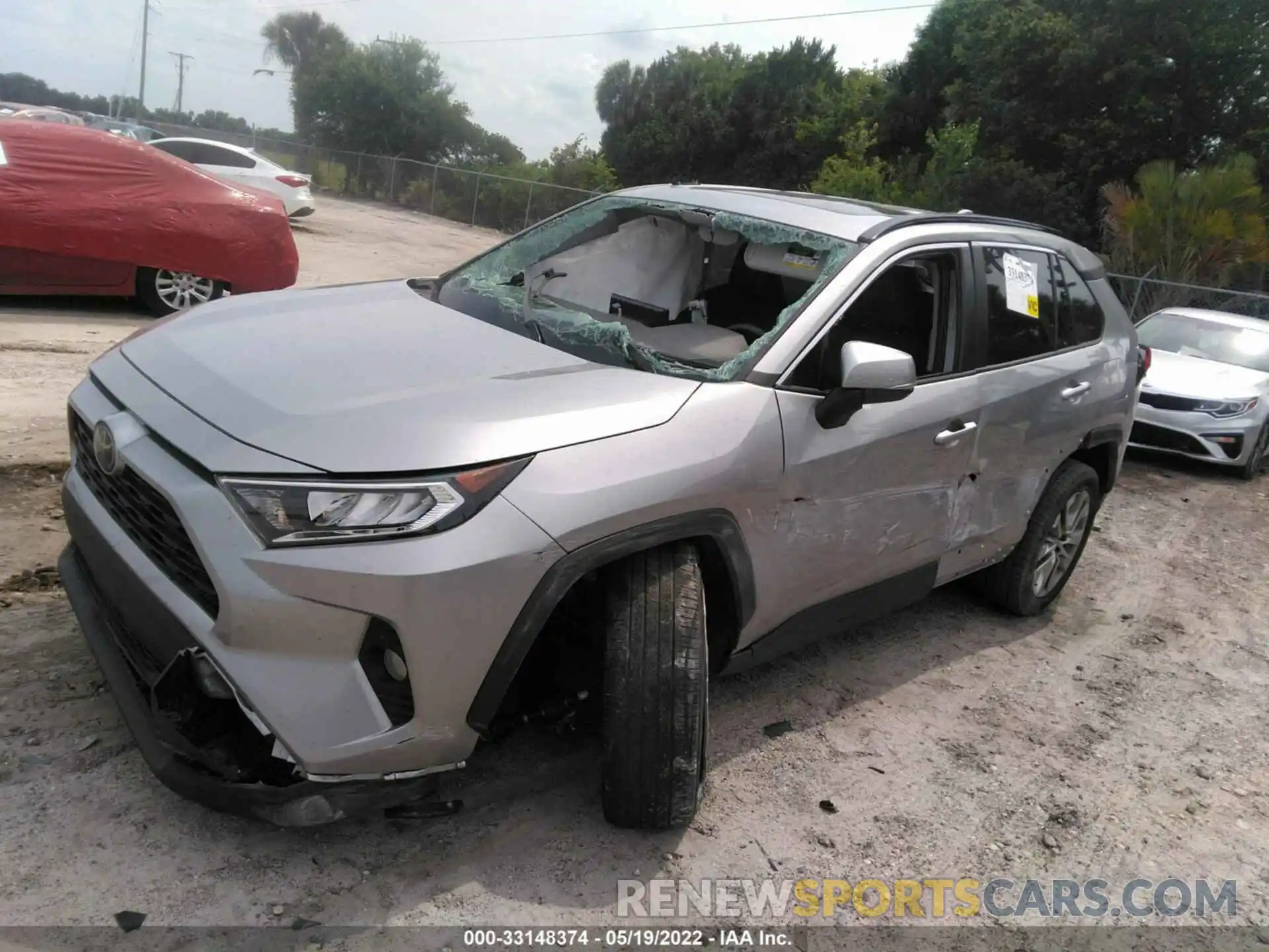 2 Photograph of a damaged car 2T3C1RFV8KC009627 TOYOTA RAV4 2019