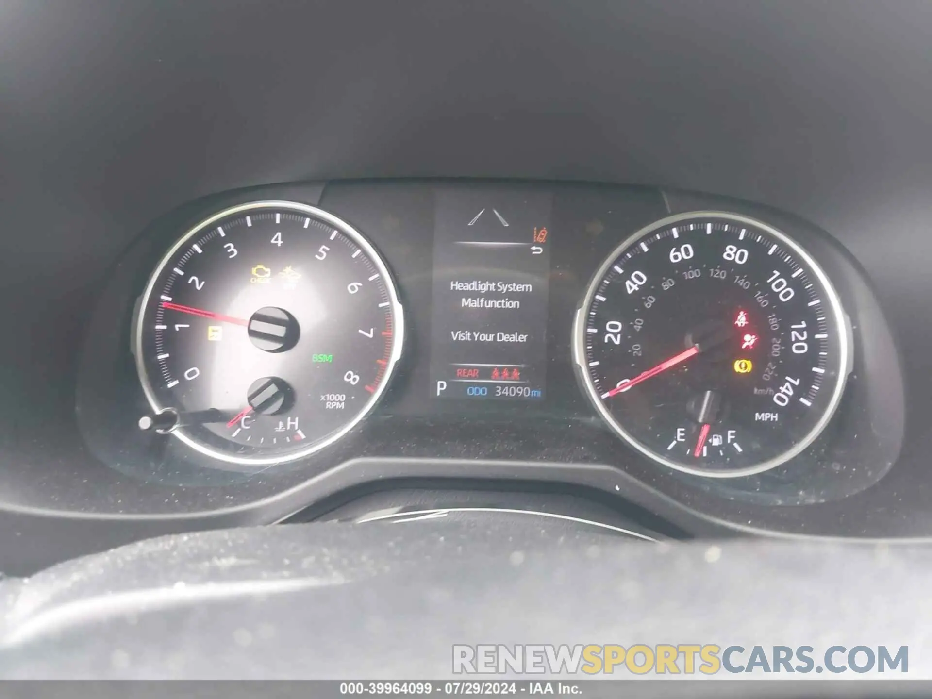 7 Photograph of a damaged car 2T3C1RFV8KW016835 TOYOTA RAV4 2019