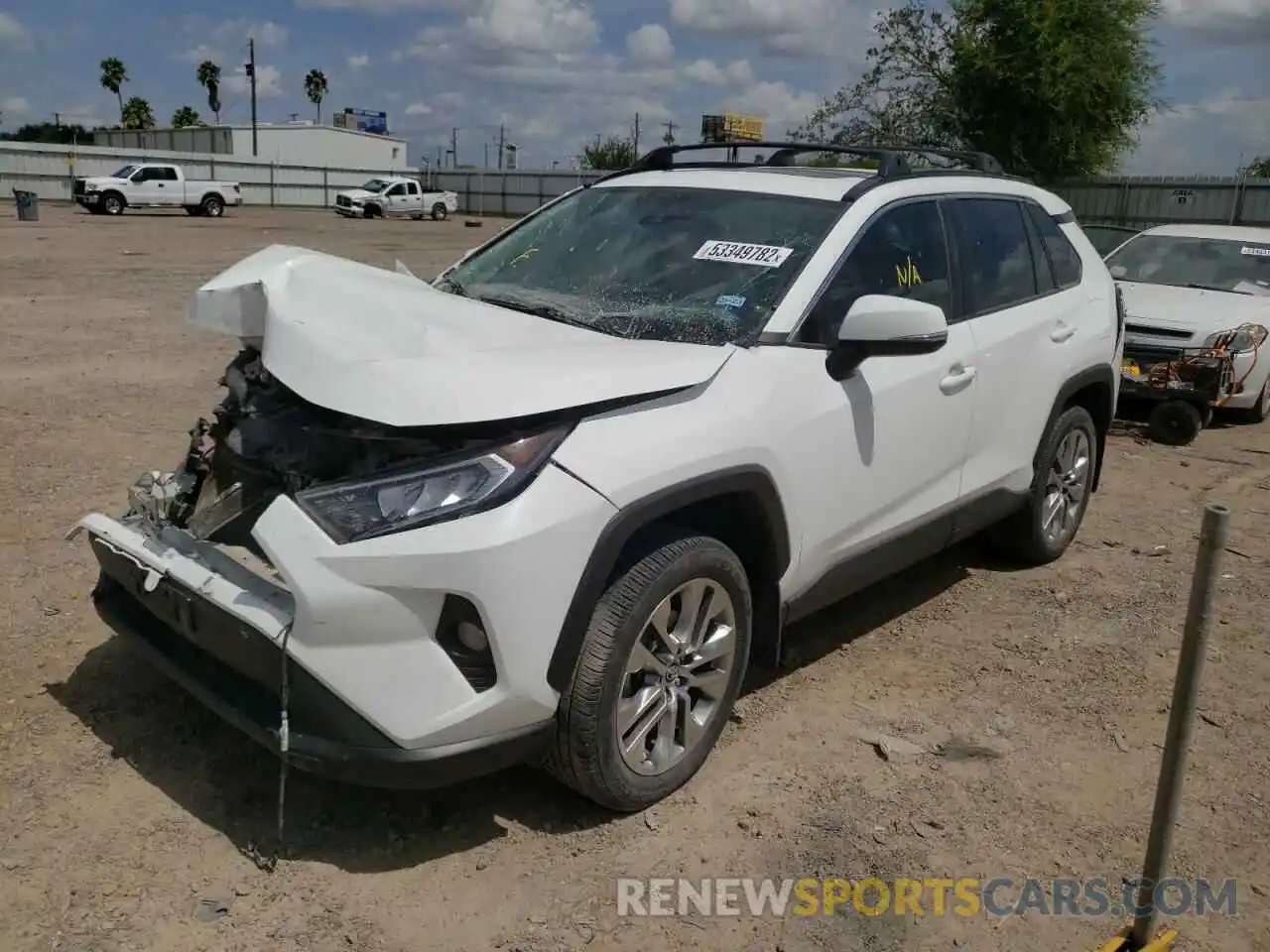 2 Photograph of a damaged car 2T3C1RFV8KW027284 TOYOTA RAV4 2019