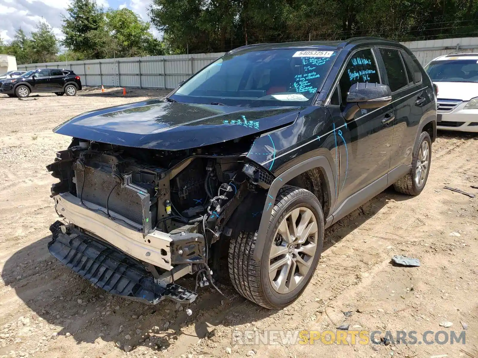 2 Photograph of a damaged car 2T3C1RFV9KC013153 TOYOTA RAV4 2019