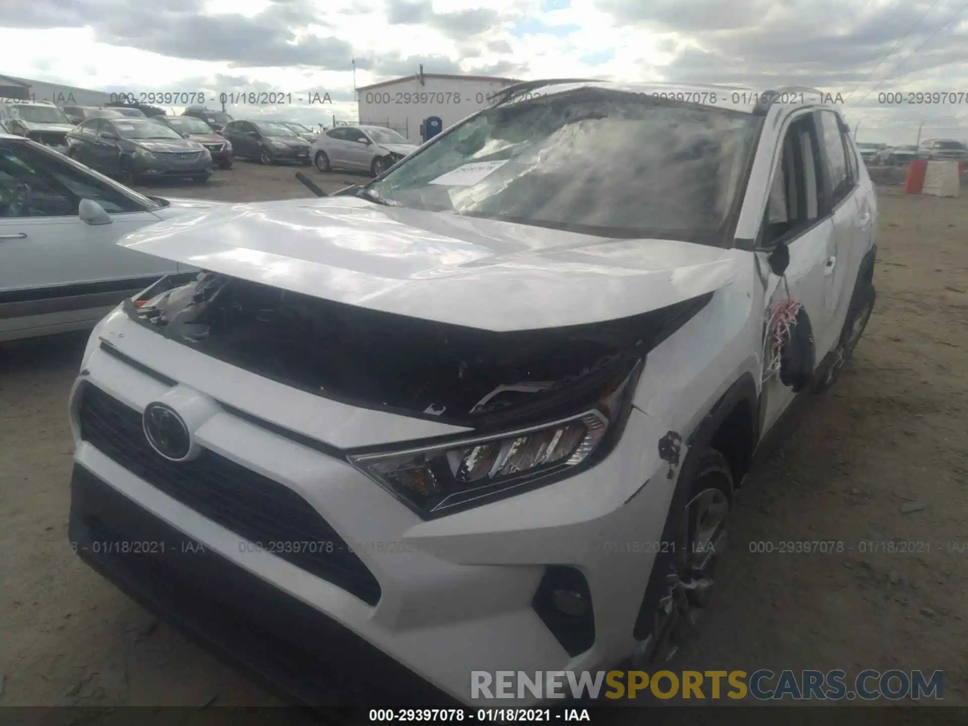 2 Photograph of a damaged car 2T3C1RFV9KC018773 TOYOTA RAV4 2019