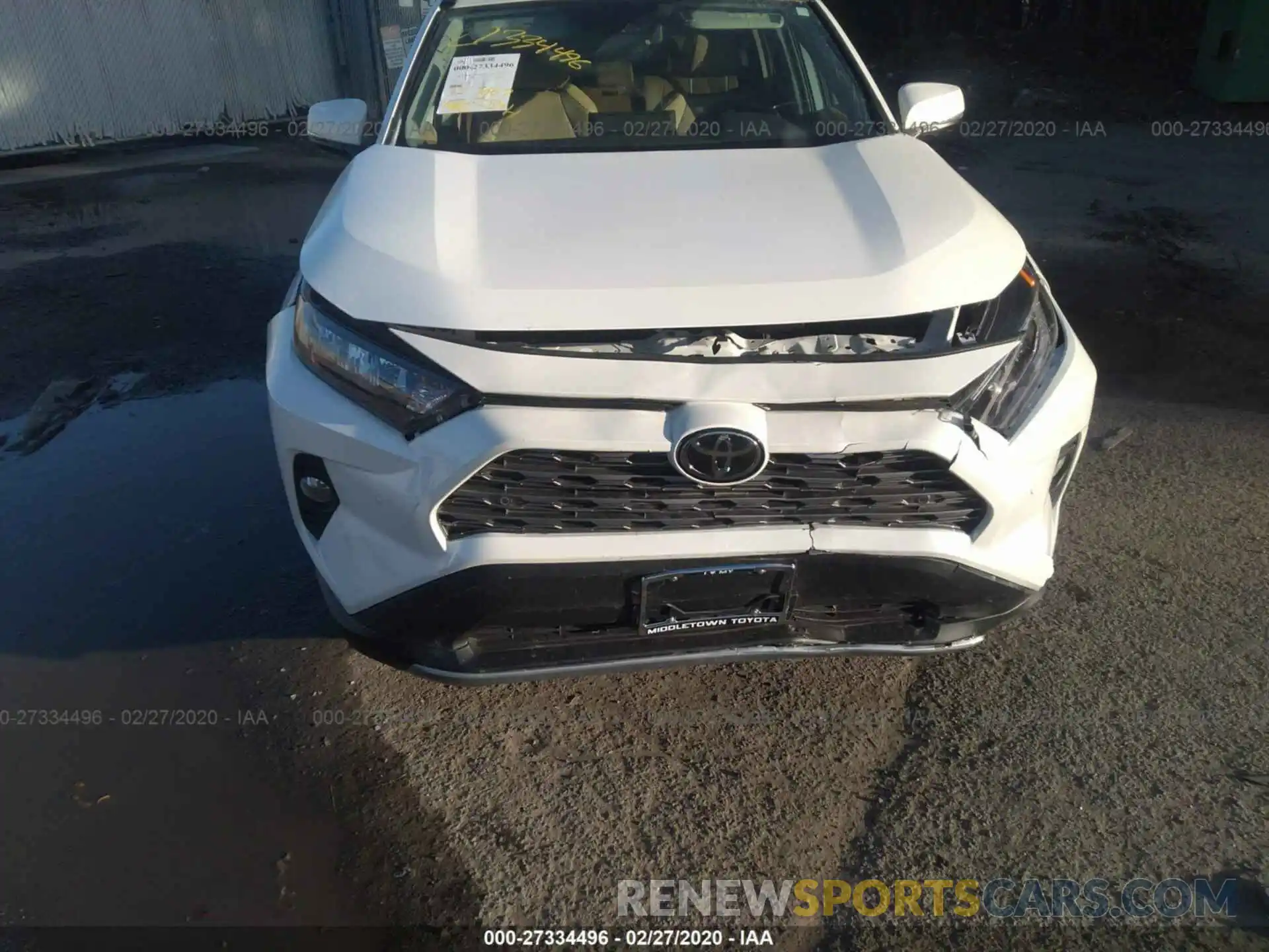 6 Photograph of a damaged car 2T3DWRFV0KW013384 TOYOTA RAV4 2019