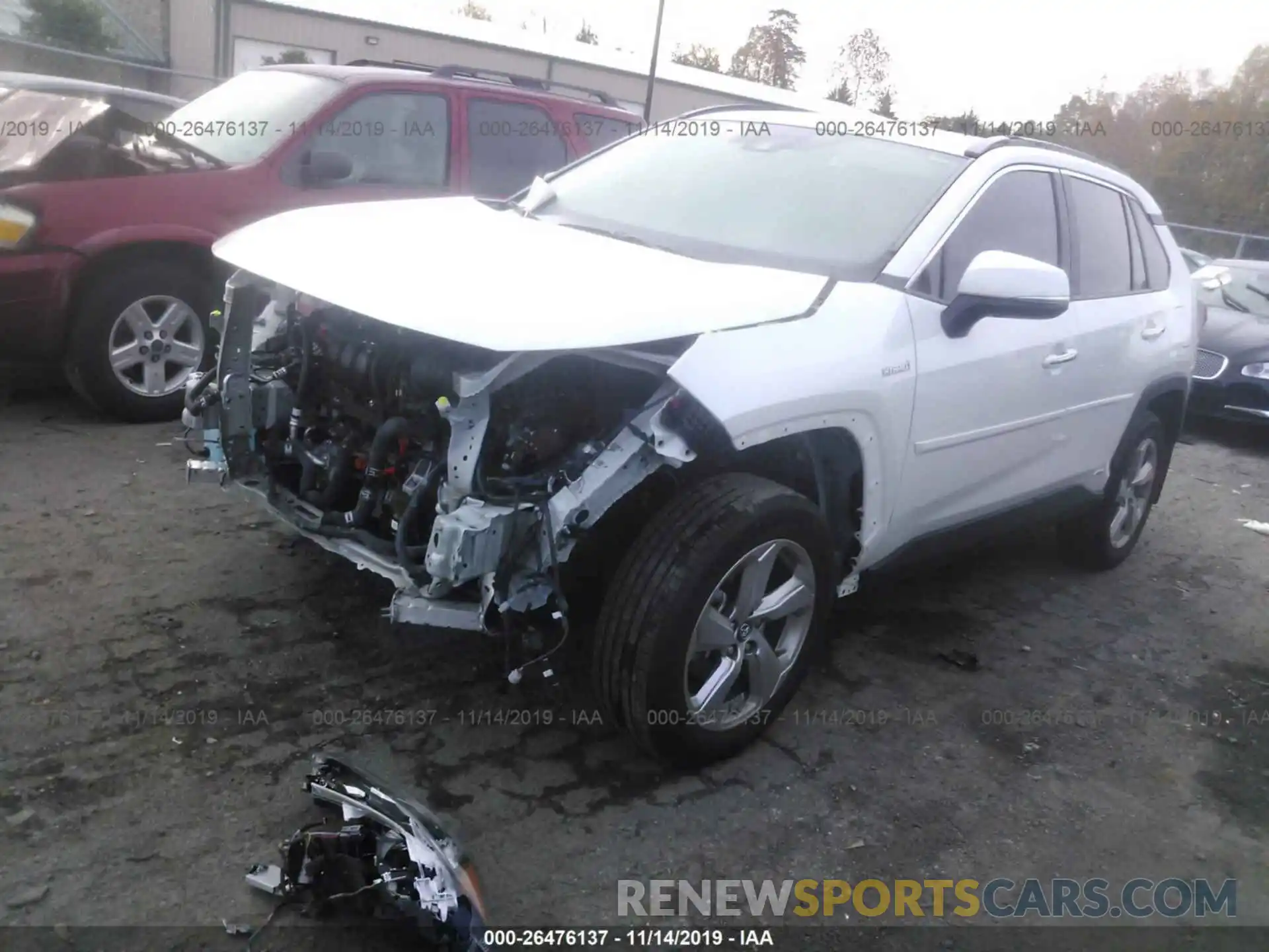 2 Photograph of a damaged car 2T3DWRFV1KW011966 TOYOTA RAV4 2019