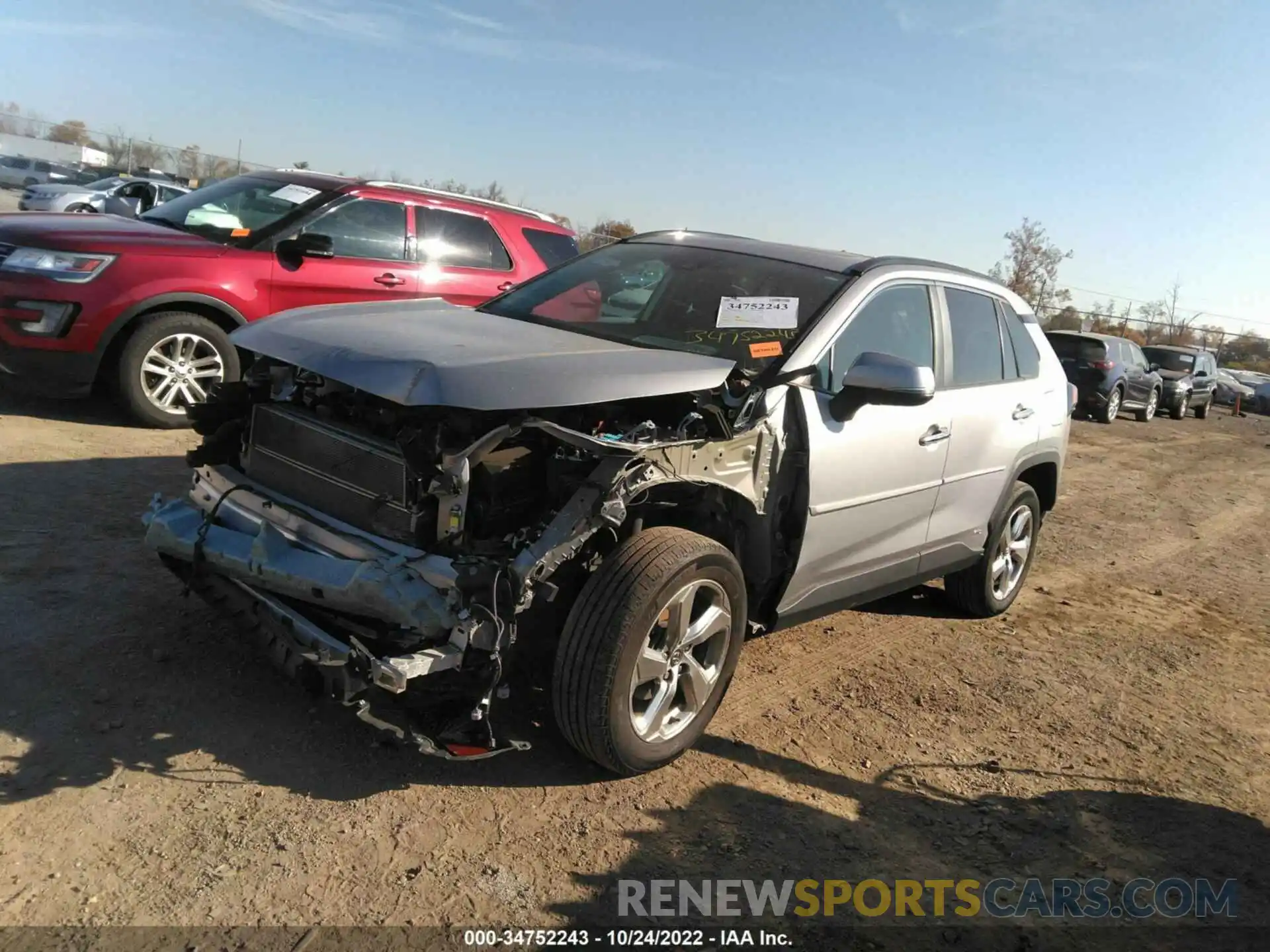 2 Photograph of a damaged car 2T3DWRFV1KW017198 TOYOTA RAV4 2019