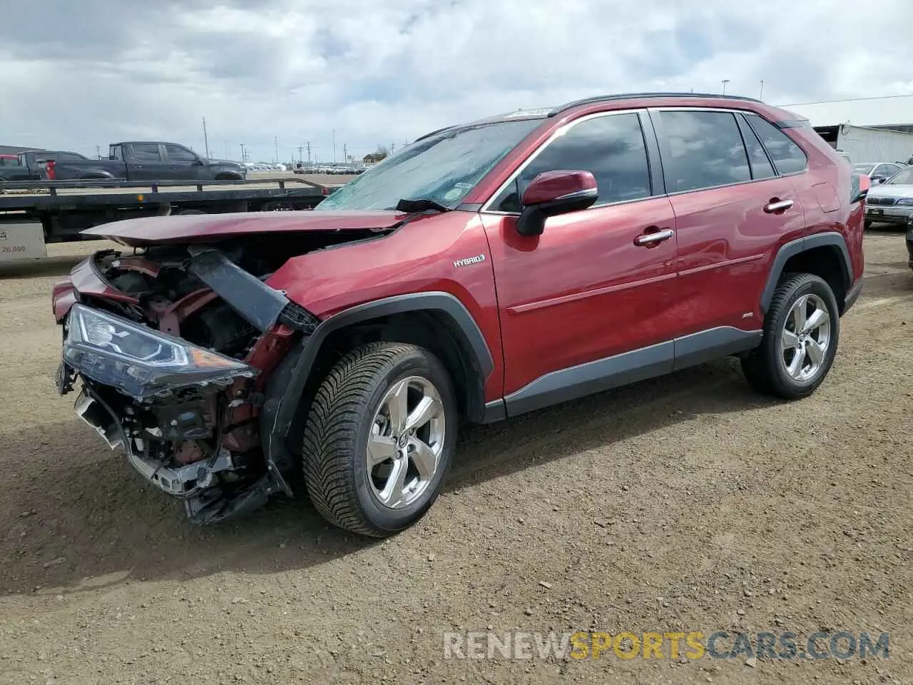 1 Photograph of a damaged car 2T3DWRFV1KW023048 TOYOTA RAV4 2019
