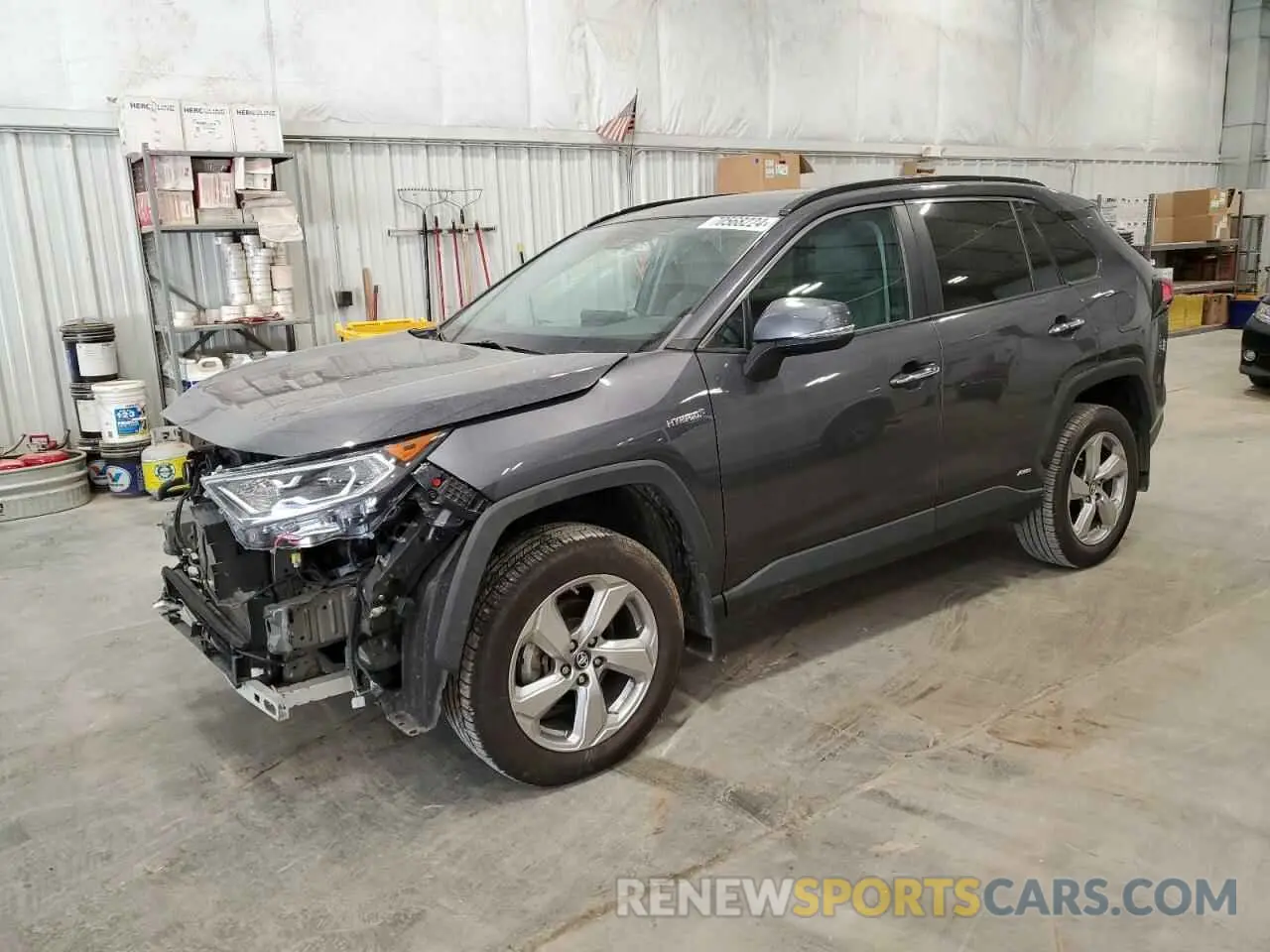1 Photograph of a damaged car 2T3DWRFV2KW018389 TOYOTA RAV4 2019