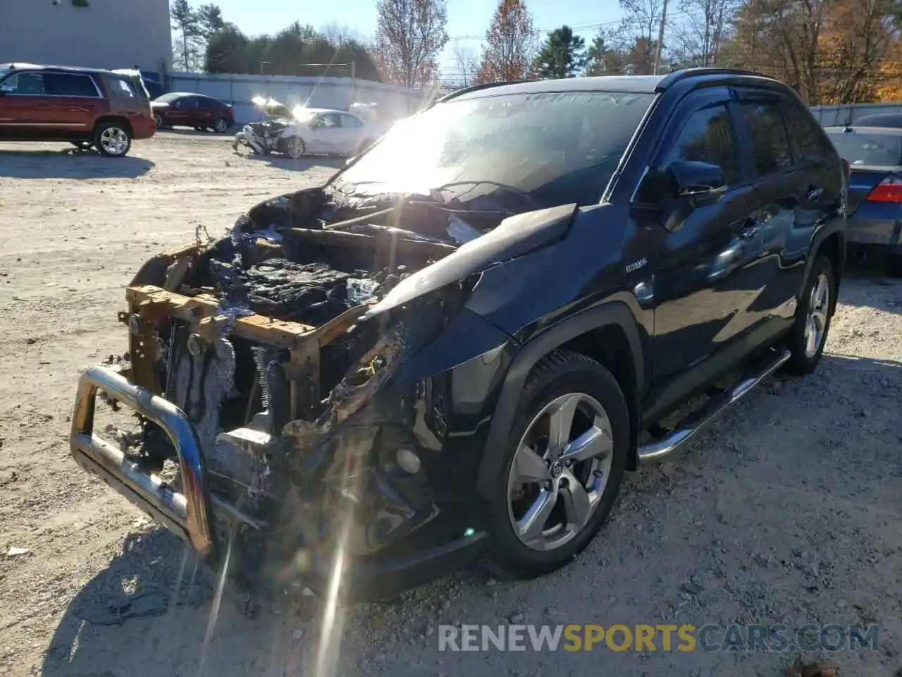 2 Photograph of a damaged car 2T3DWRFV5KW039303 TOYOTA RAV4 2019