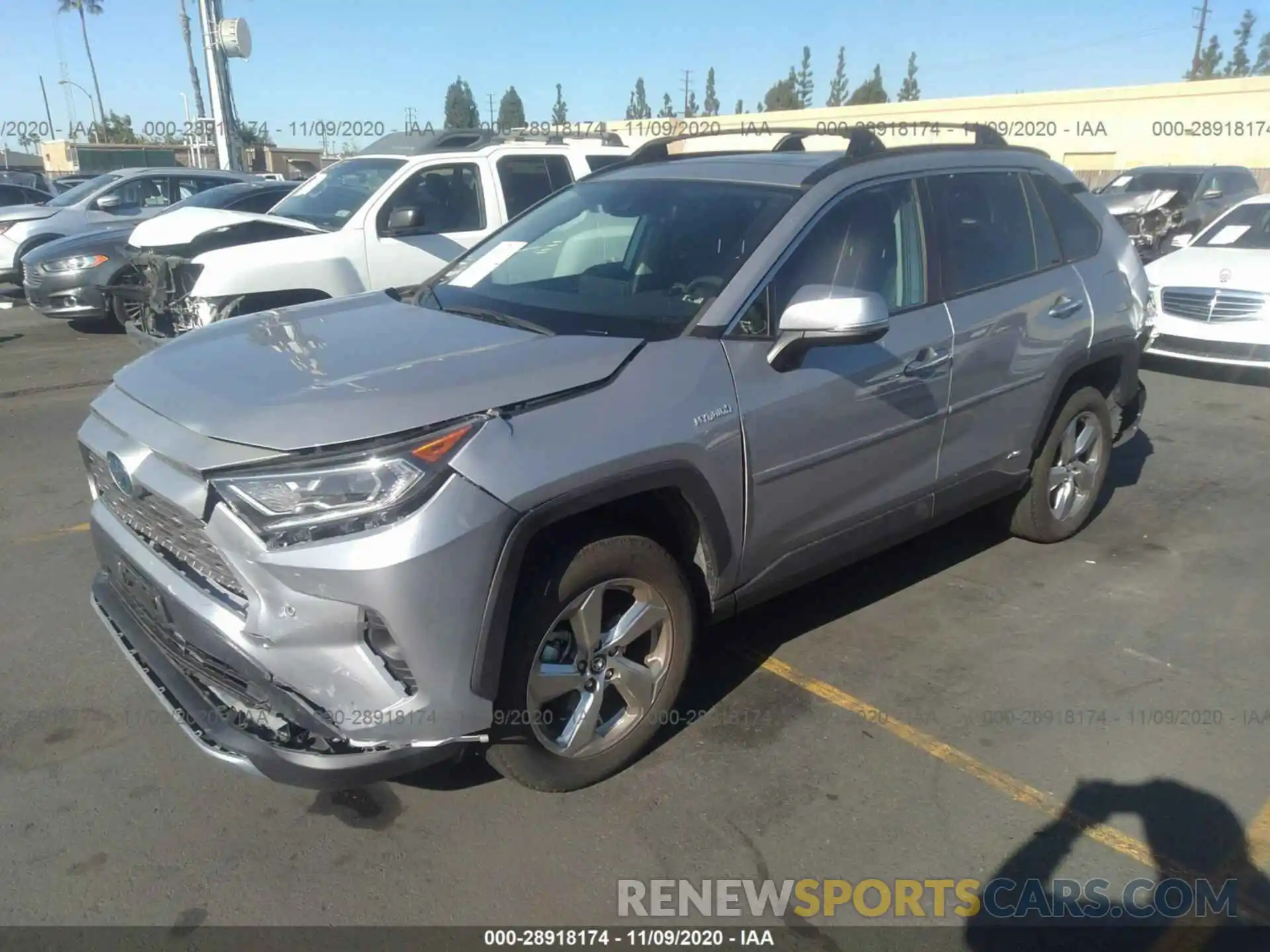 2 Photograph of a damaged car 2T3DWRFV6KW009775 TOYOTA RAV4 2019