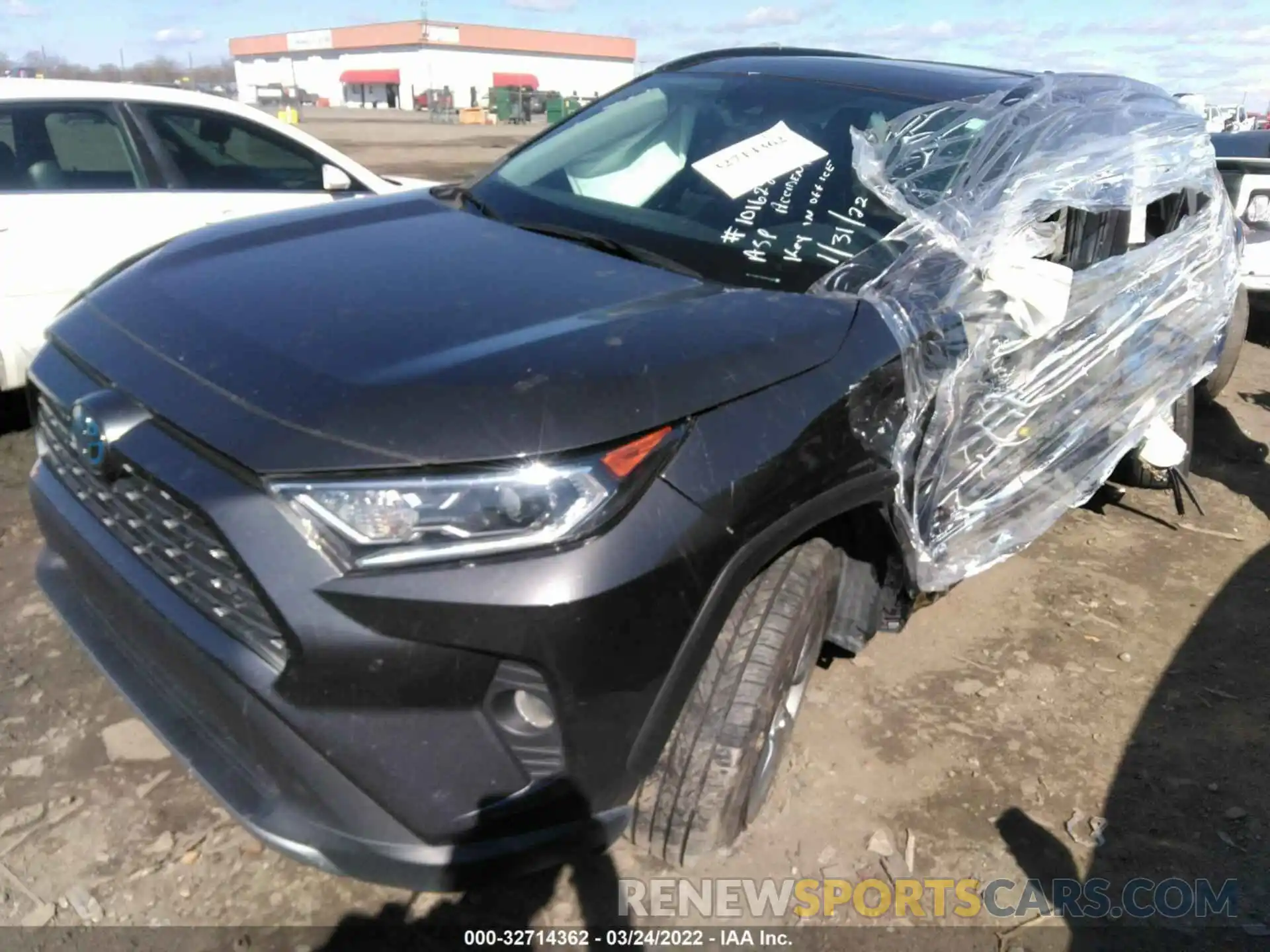 2 Photograph of a damaged car 2T3DWRFV6KW024485 TOYOTA RAV4 2019