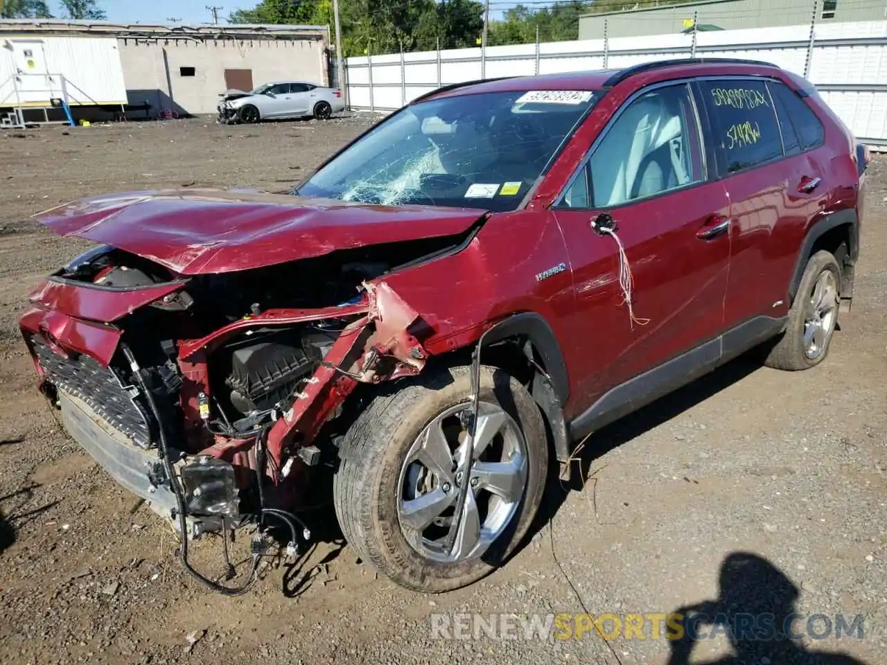 2 Photograph of a damaged car 2T3DWRFV9KW013447 TOYOTA RAV4 2019