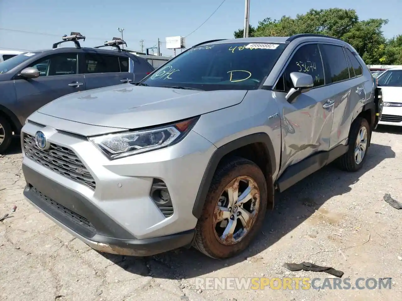 2 Photograph of a damaged car 2T3DWRFVXKW030452 TOYOTA RAV4 2019