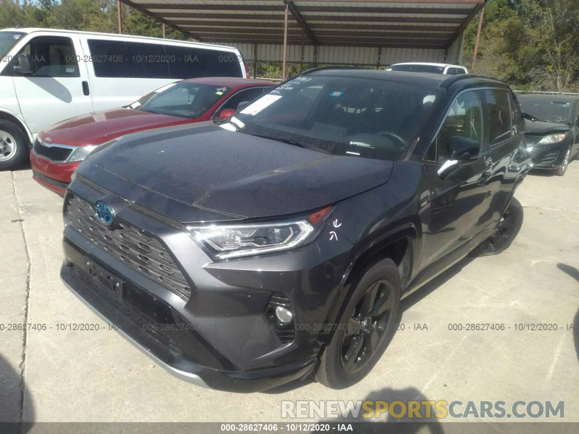 2 Photograph of a damaged car 2T3EWRFV9KW037249 TOYOTA RAV4 2019