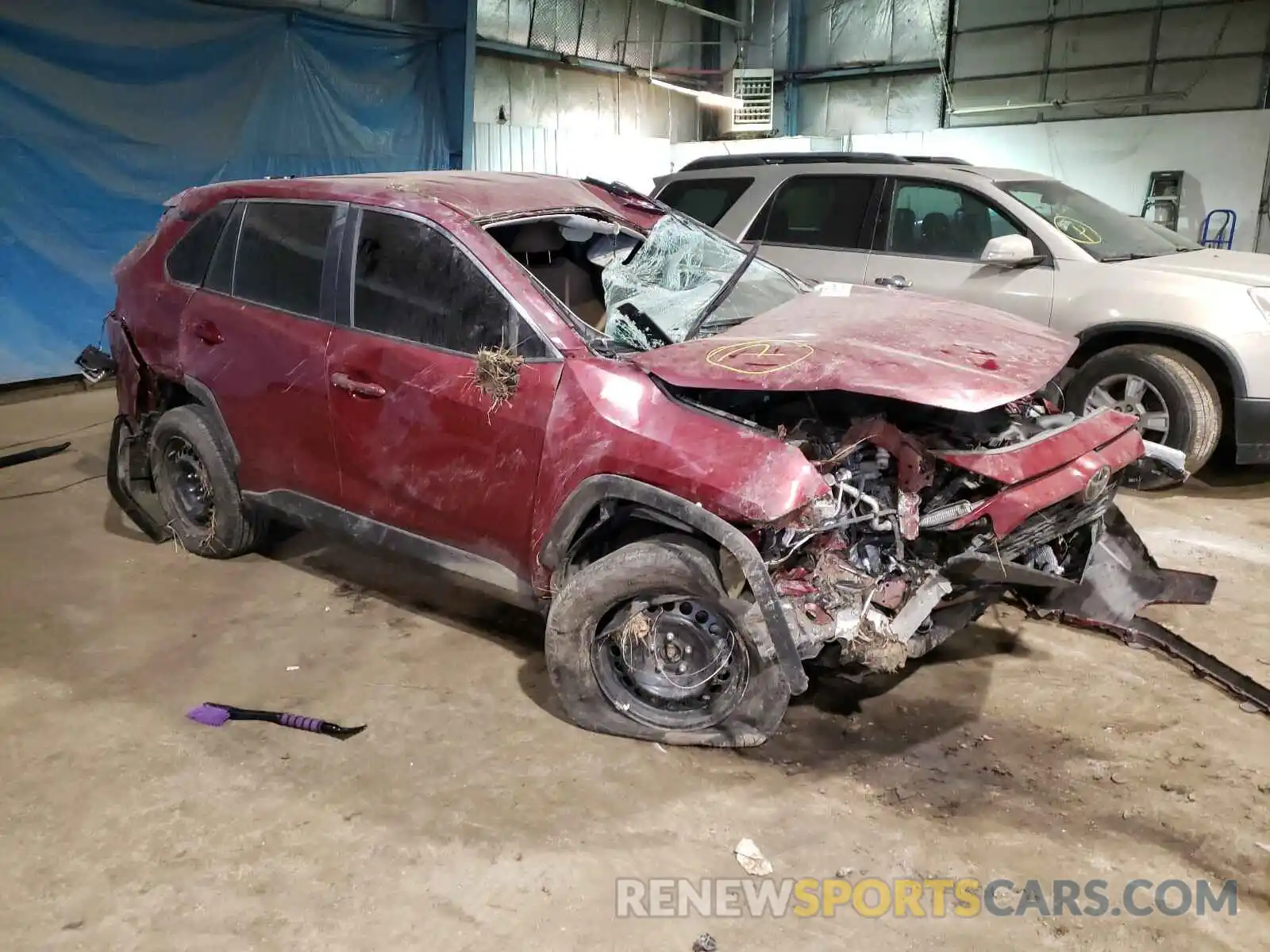 1 Photograph of a damaged car 2T3F1RFV0KC004855 TOYOTA RAV4 2019