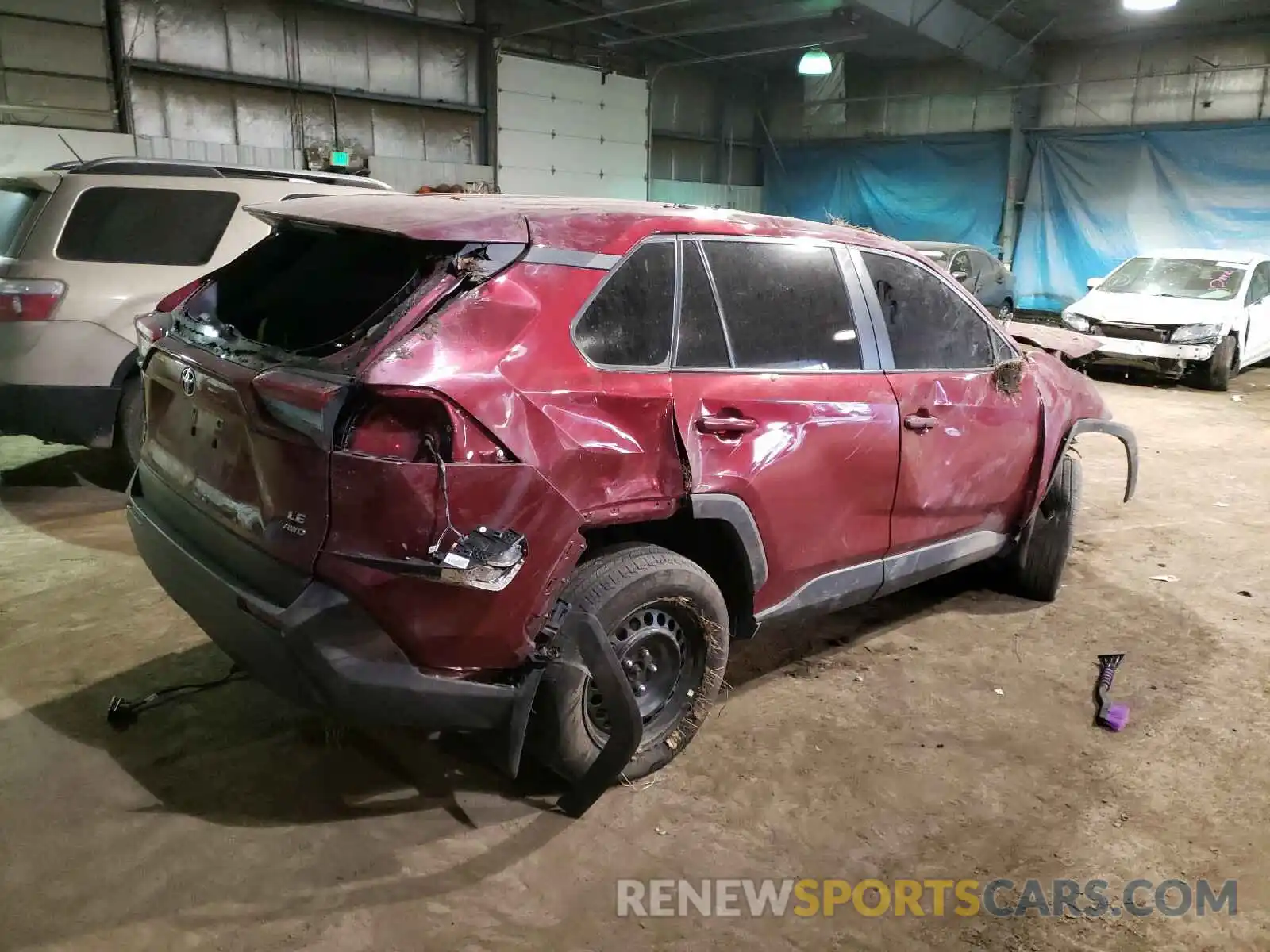 4 Photograph of a damaged car 2T3F1RFV0KC004855 TOYOTA RAV4 2019