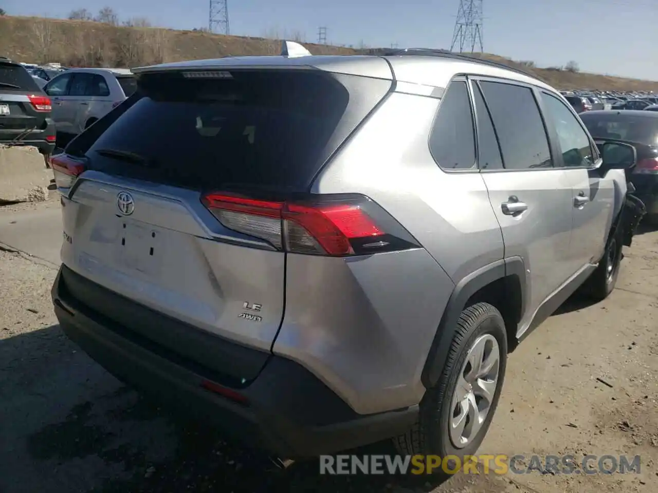 4 Photograph of a damaged car 2T3F1RFV0KC014060 TOYOTA RAV4 2019