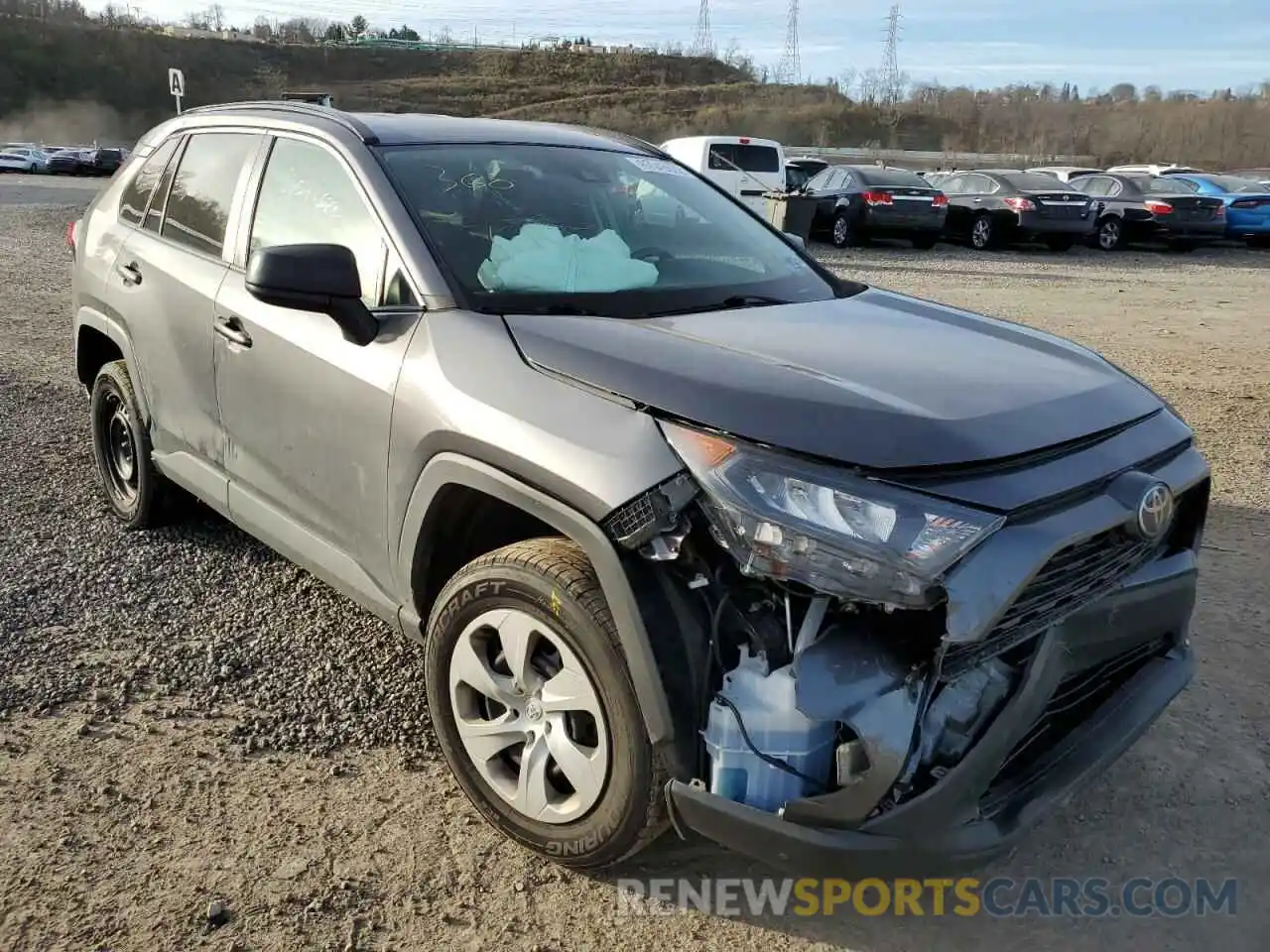 1 Photograph of a damaged car 2T3F1RFV0KC044191 TOYOTA RAV4 2019