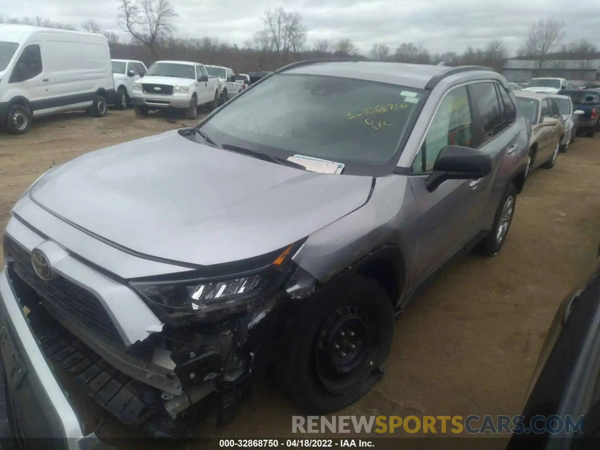 2 Photograph of a damaged car 2T3F1RFV0KW047025 TOYOTA RAV4 2019