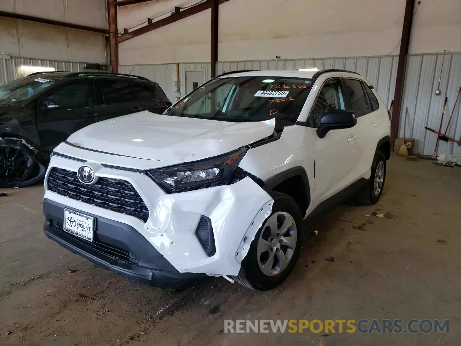 2 Photograph of a damaged car 2T3F1RFV2KW017802 TOYOTA RAV4 2019