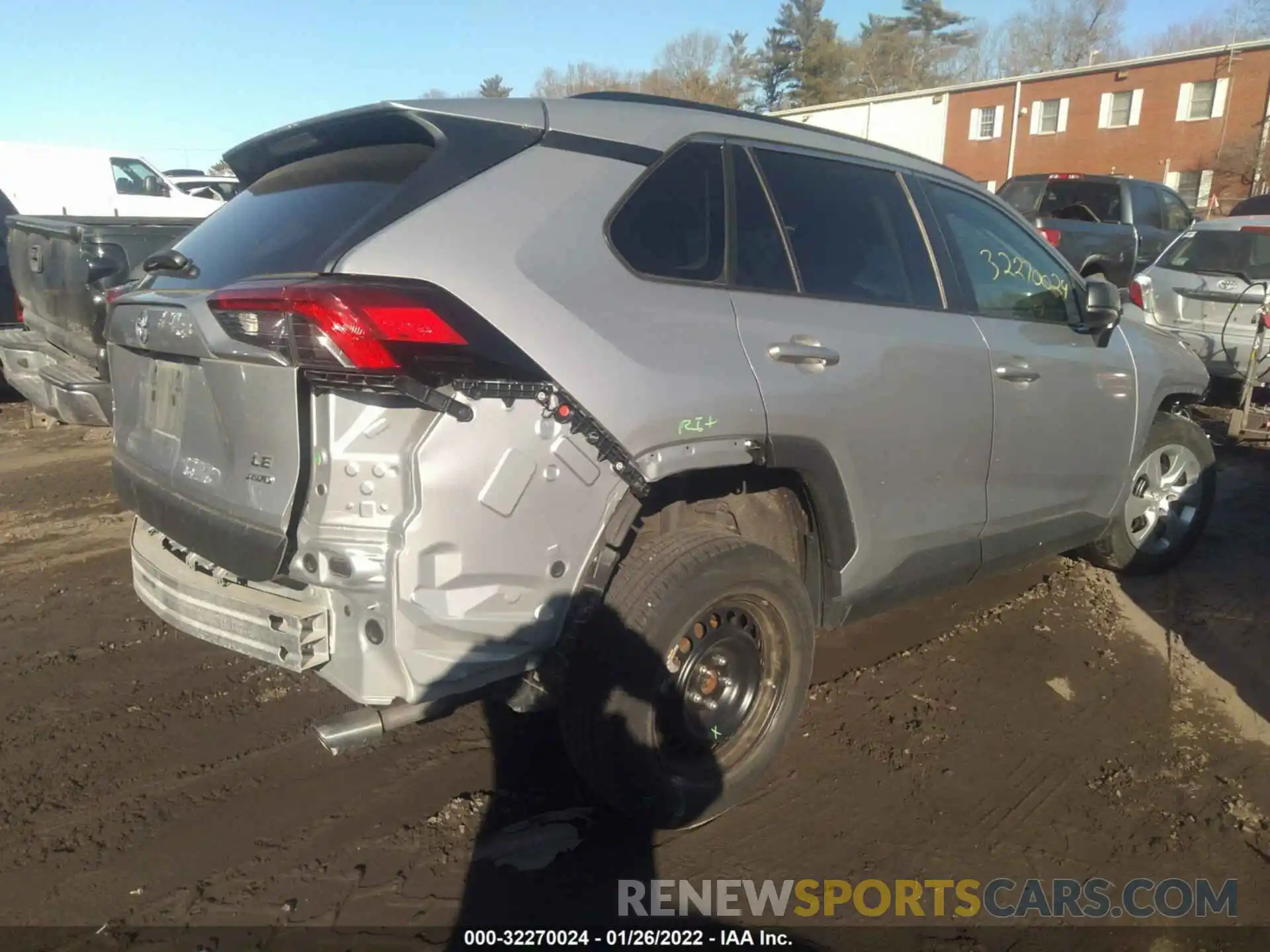 4 Photograph of a damaged car 2T3F1RFV2KW042991 TOYOTA RAV4 2019