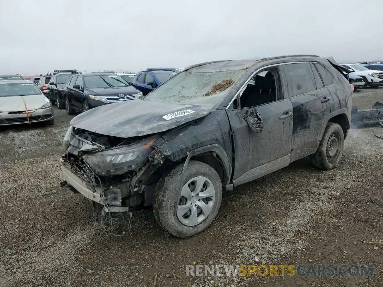 1 Photograph of a damaged car 2T3F1RFV2KW065705 TOYOTA RAV4 2019