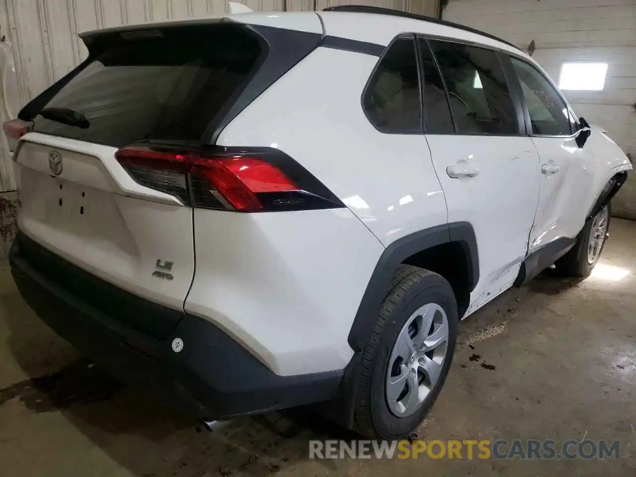 4 Photograph of a damaged car 2T3F1RFV3KC045996 TOYOTA RAV4 2019