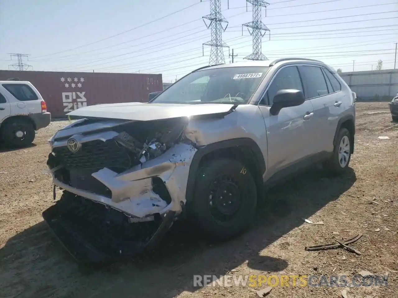 2 Photograph of a damaged car 2T3F1RFV3KW018361 TOYOTA RAV4 2019