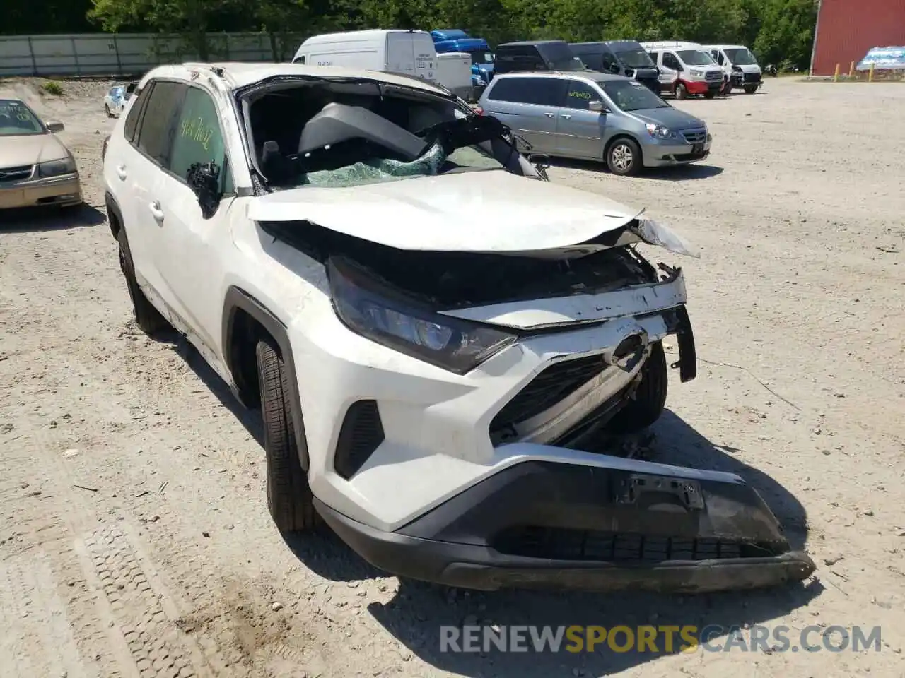 1 Photograph of a damaged car 2T3F1RFV3KW050971 TOYOTA RAV4 2019