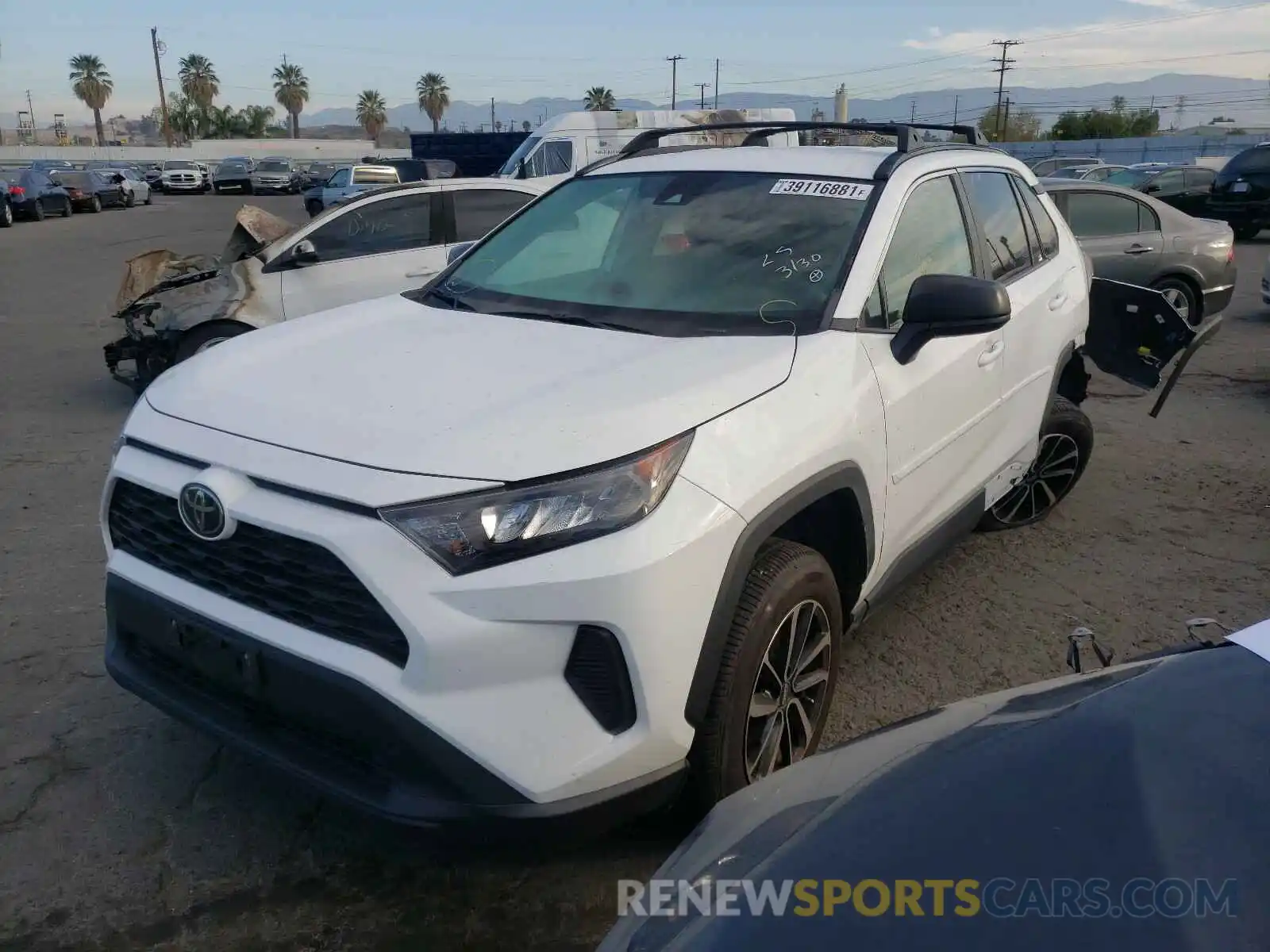 2 Photograph of a damaged car 2T3F1RFV3KW054888 TOYOTA RAV4 2019