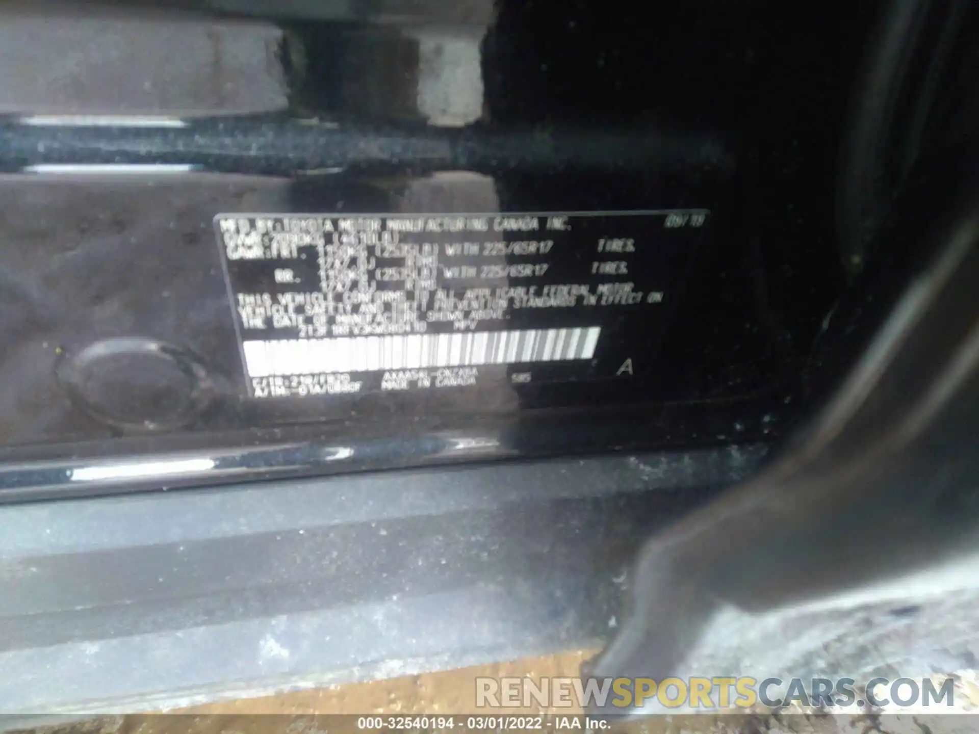 9 Photograph of a damaged car 2T3F1RFV3KW080410 TOYOTA RAV4 2019