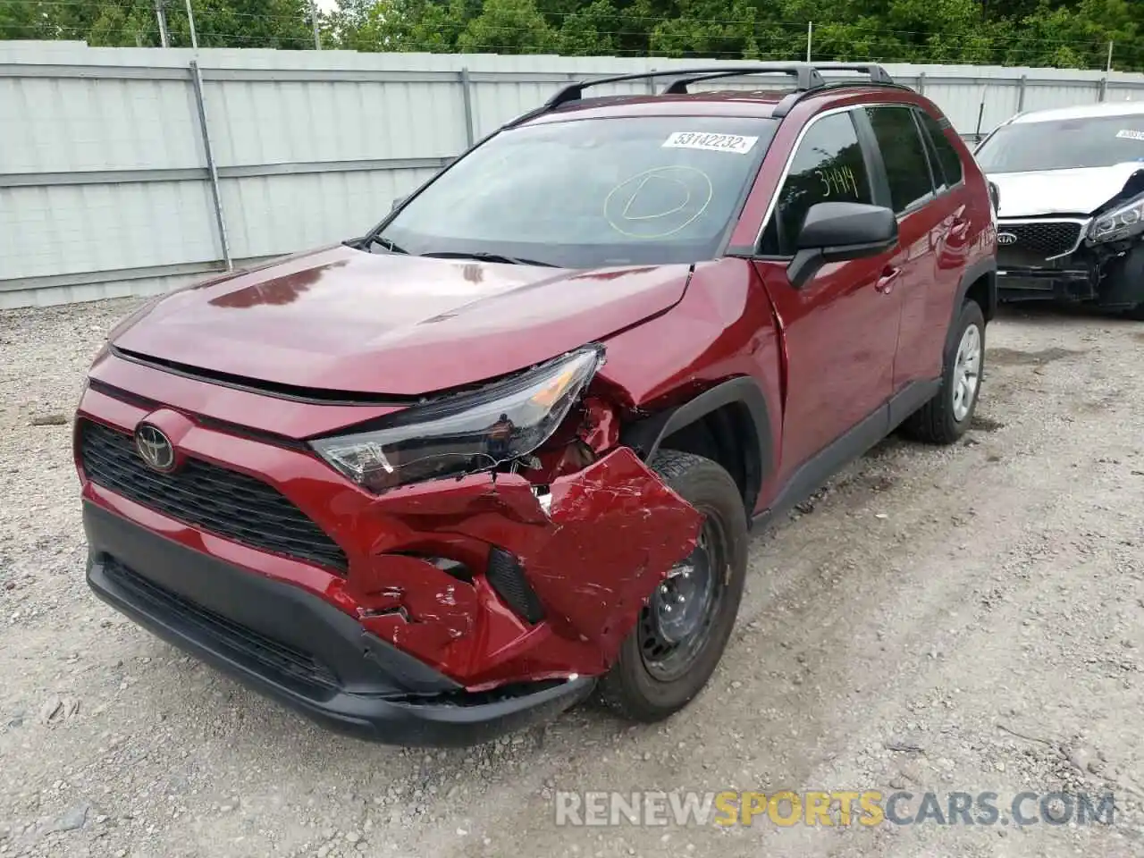 2 Photograph of a damaged car 2T3F1RFV4KC029306 TOYOTA RAV4 2019