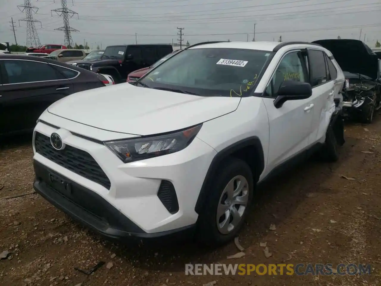 2 Photograph of a damaged car 2T3F1RFV4KW069321 TOYOTA RAV4 2019