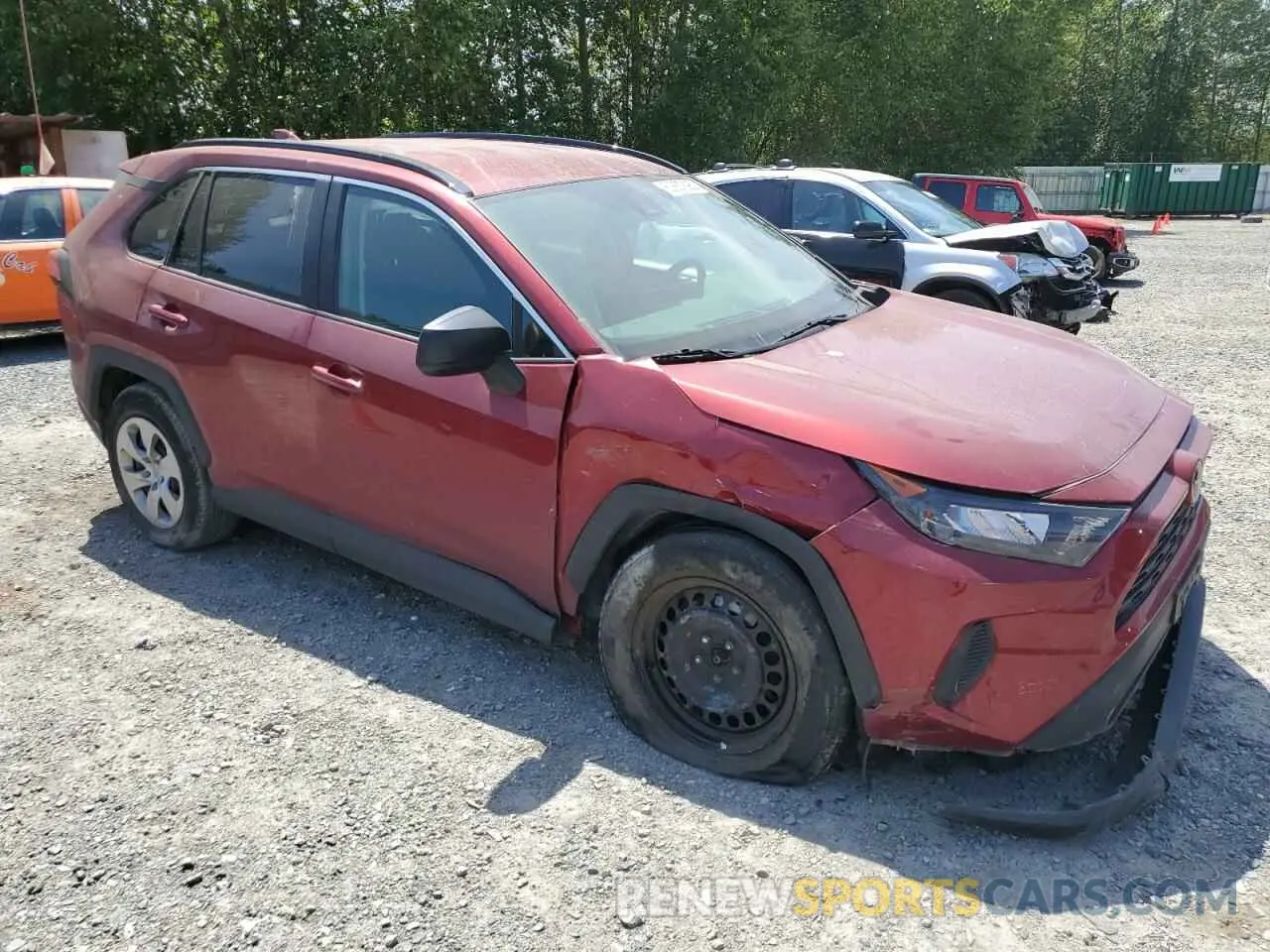 4 Photograph of a damaged car 2T3F1RFV6KC017948 TOYOTA RAV4 2019