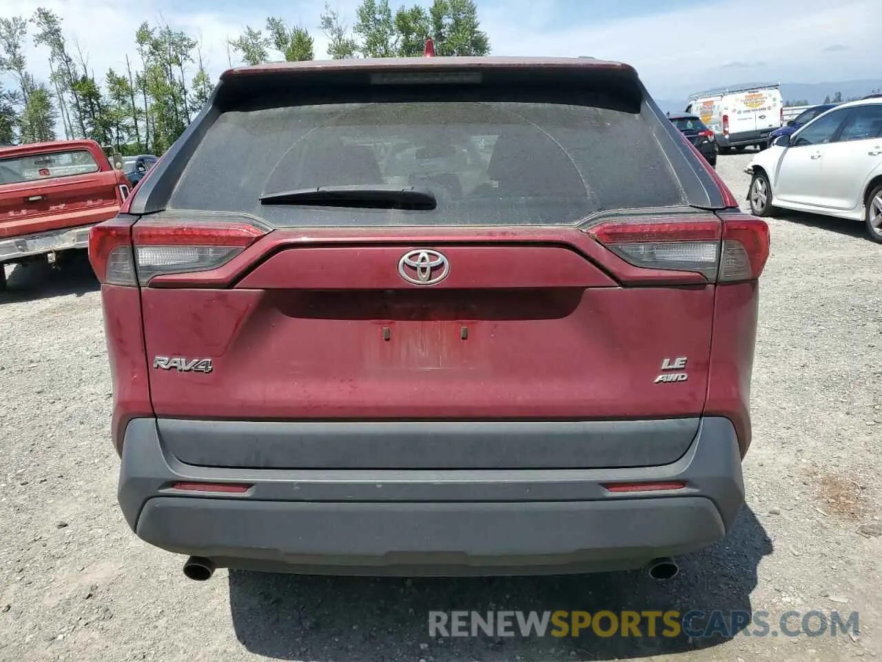 6 Photograph of a damaged car 2T3F1RFV6KC017948 TOYOTA RAV4 2019