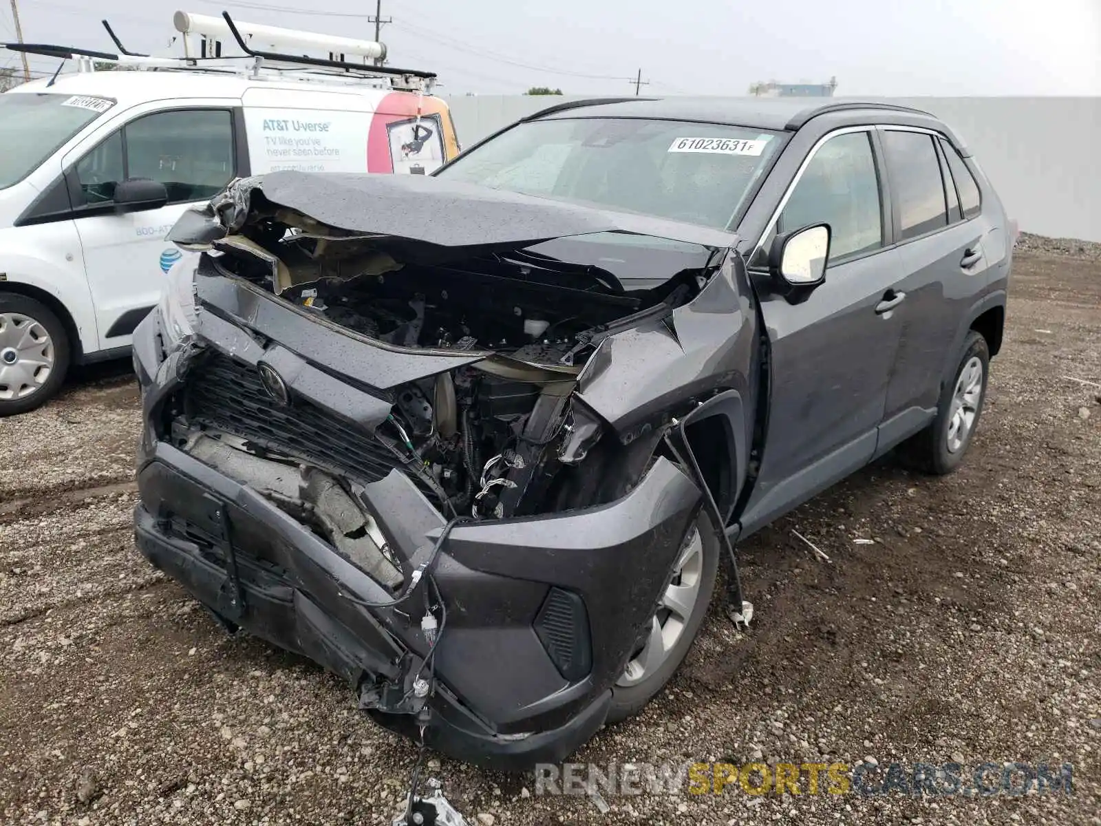 2 Photograph of a damaged car 2T3F1RFV7KC002035 TOYOTA RAV4 2019