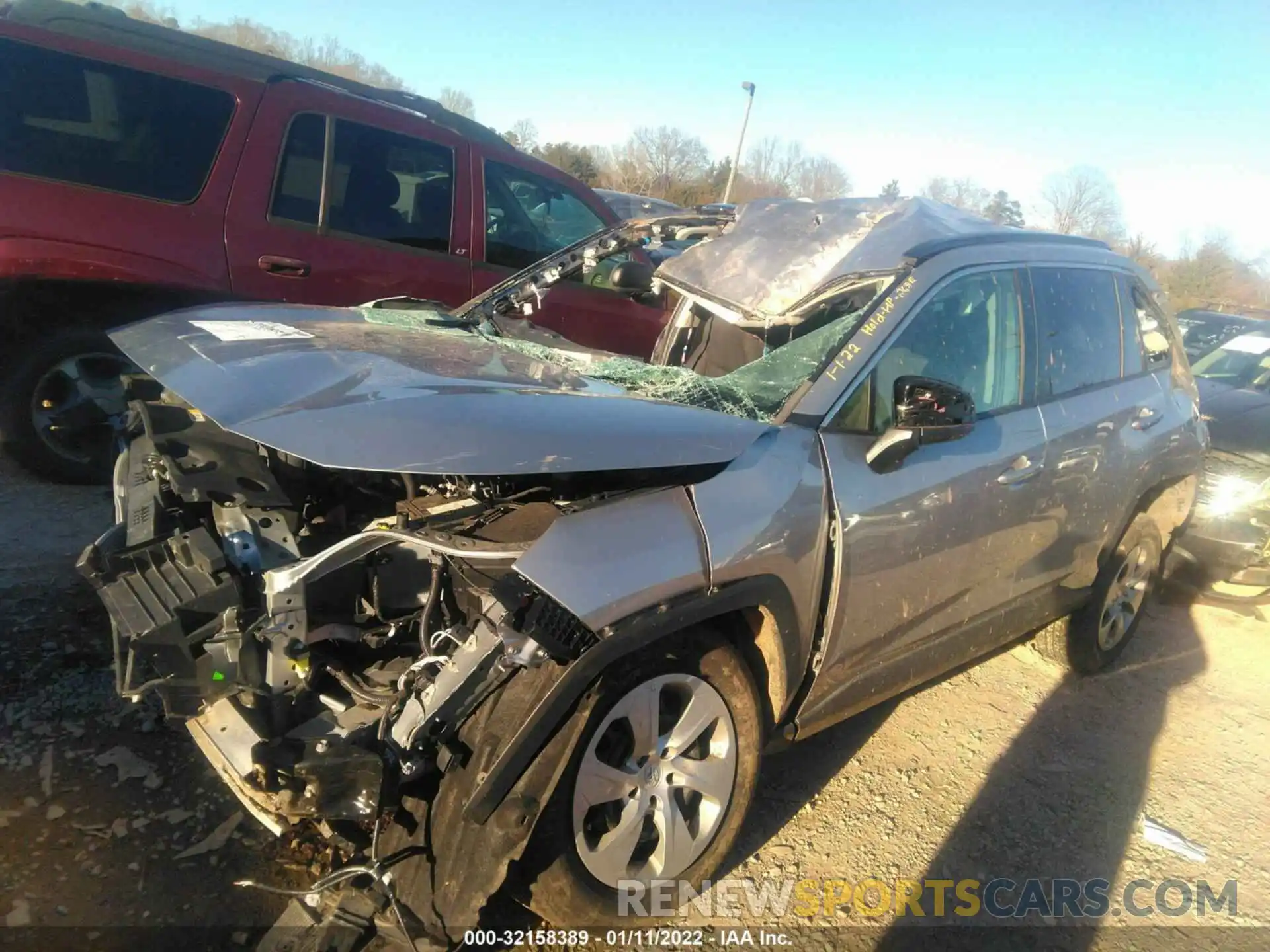 2 Photograph of a damaged car 2T3F1RFV7KC002276 TOYOTA RAV4 2019