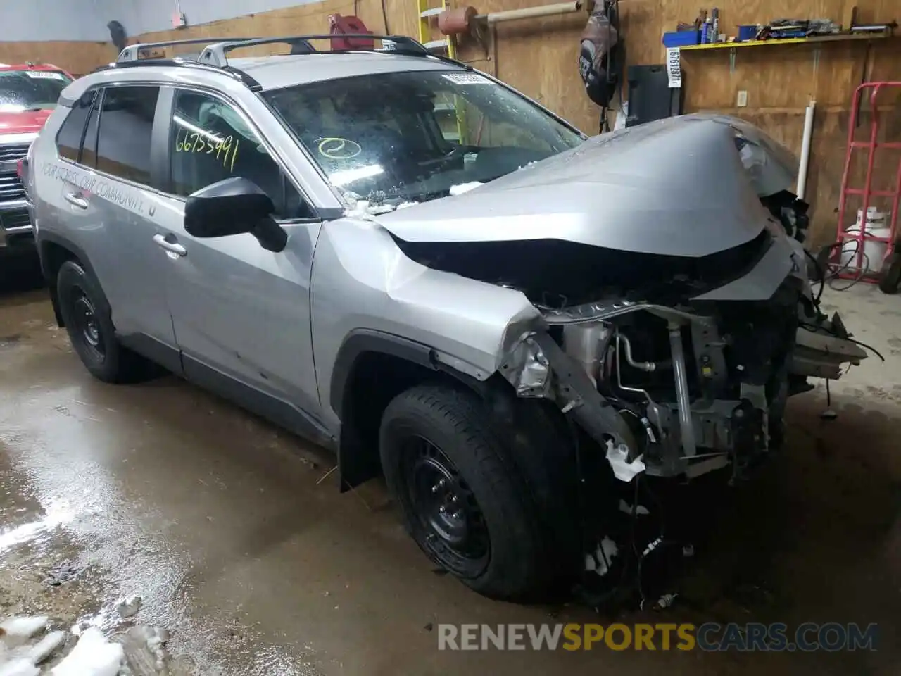 1 Photograph of a damaged car 2T3F1RFV7KC020213 TOYOTA RAV4 2019