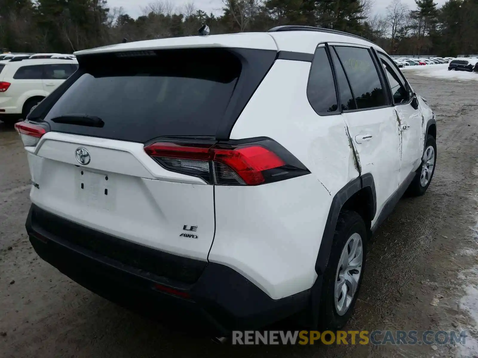 4 Photograph of a damaged car 2T3F1RFV7KC036864 TOYOTA RAV4 2019