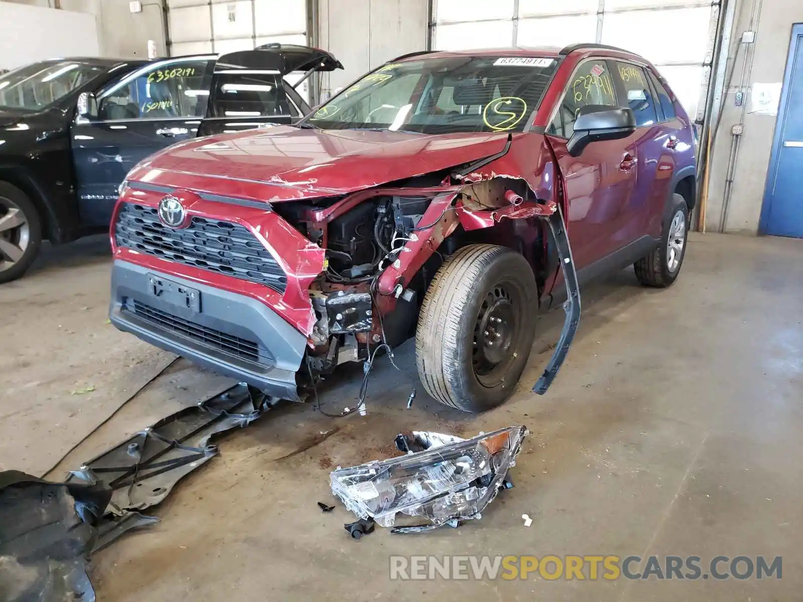 2 Photograph of a damaged car 2T3F1RFV7KW082774 TOYOTA RAV4 2019